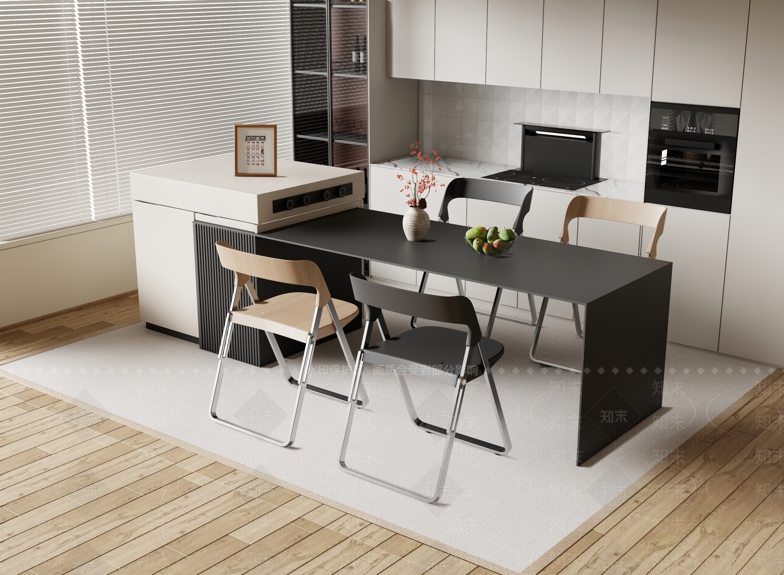 现代吧台3D模型下载【ID:1191702970】