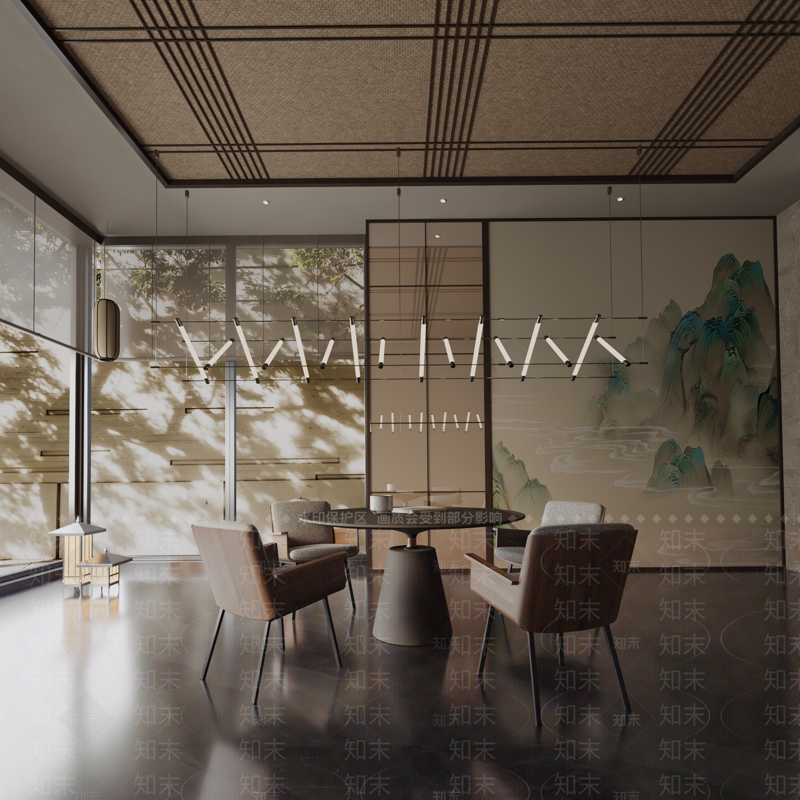 现代餐桌3D模型下载【ID:1191706209】