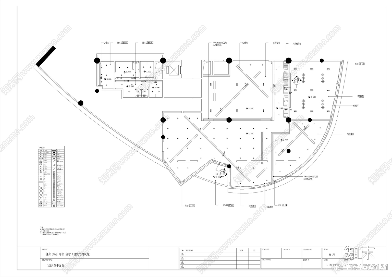 现代其他休闲娱乐空间cad施工图下载【ID:1191709131】