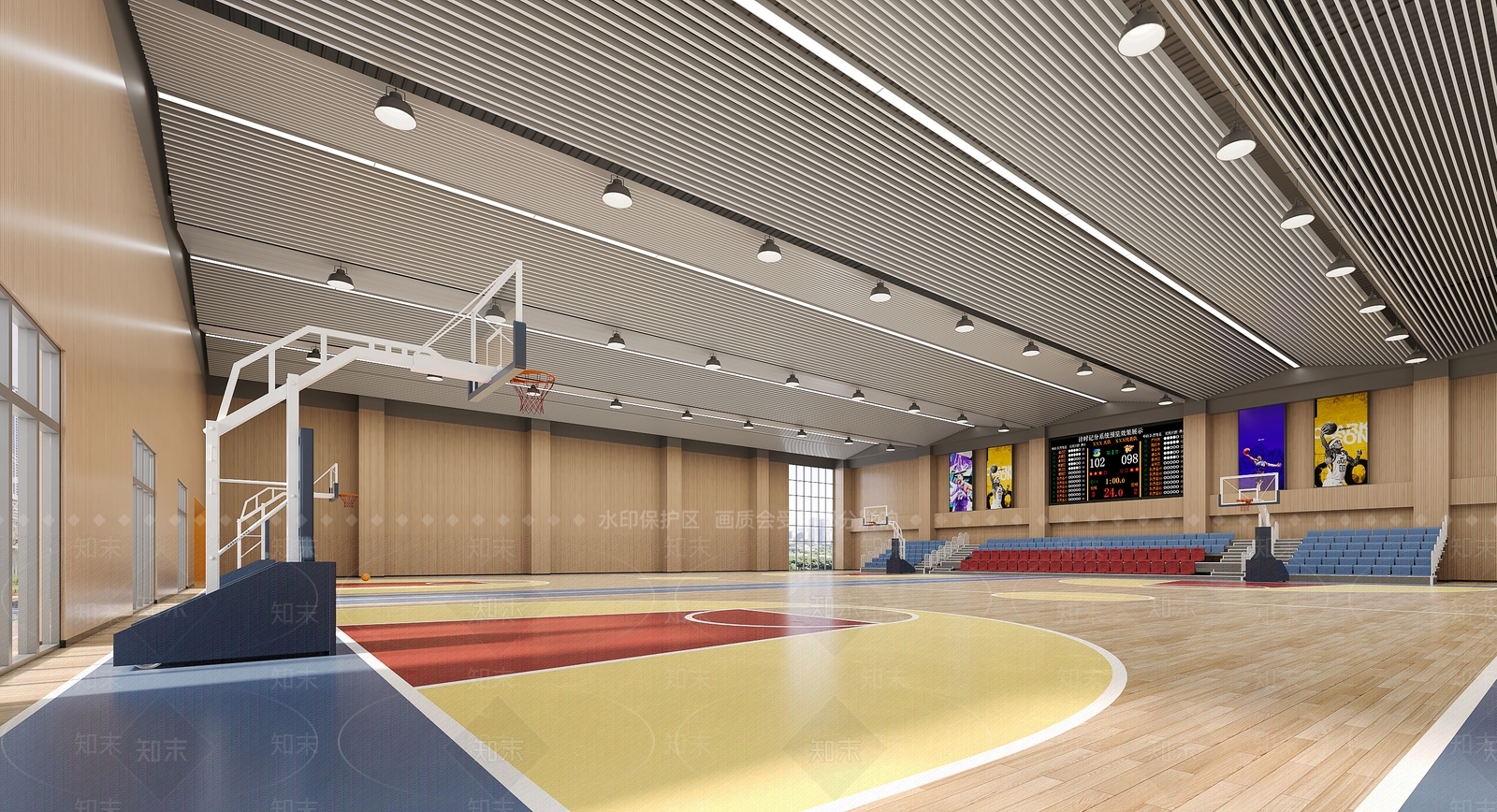 现代体育馆3D模型下载【ID:1191710097】