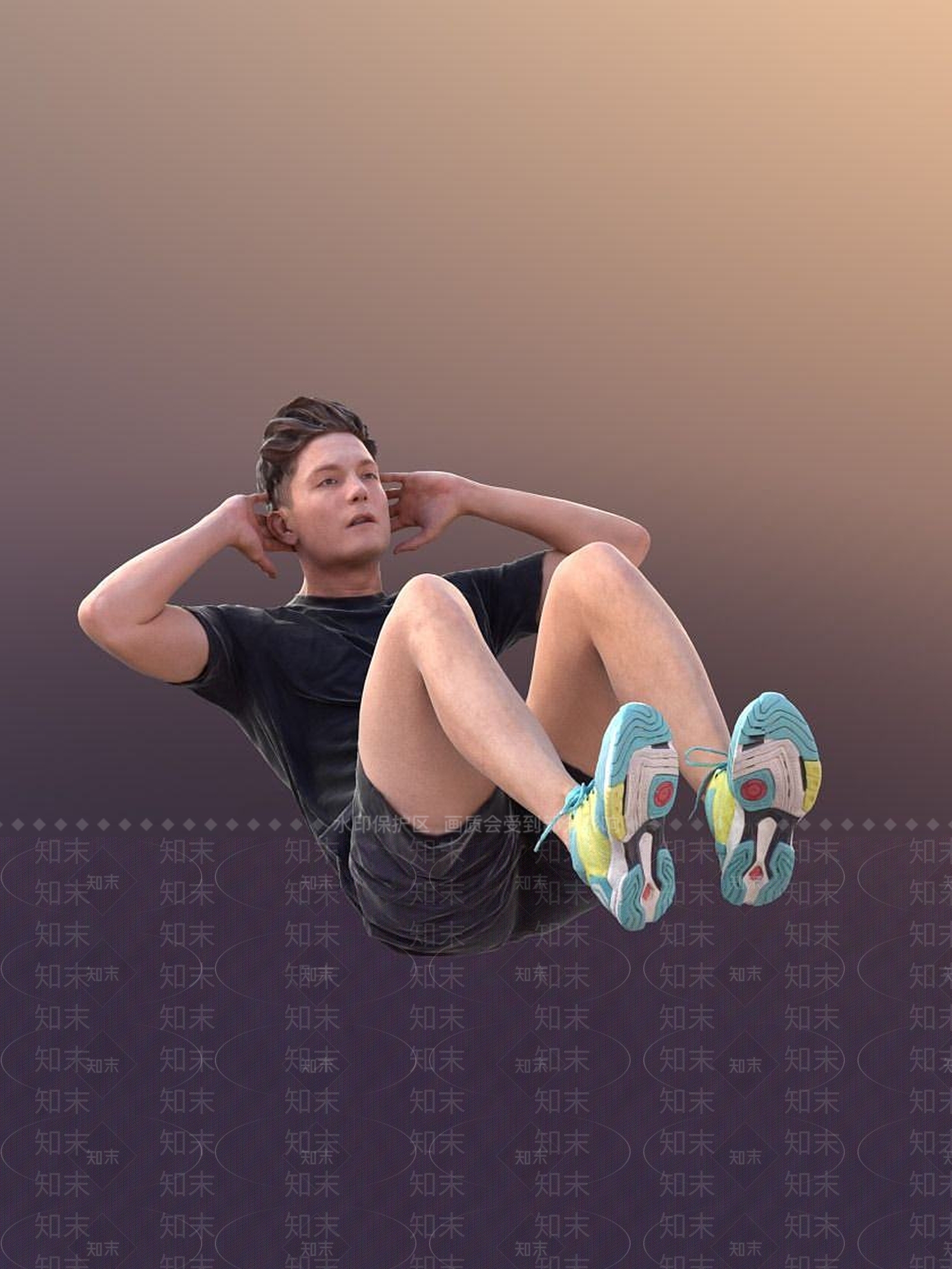 现代运动人物3D模型下载【ID:1191710742】