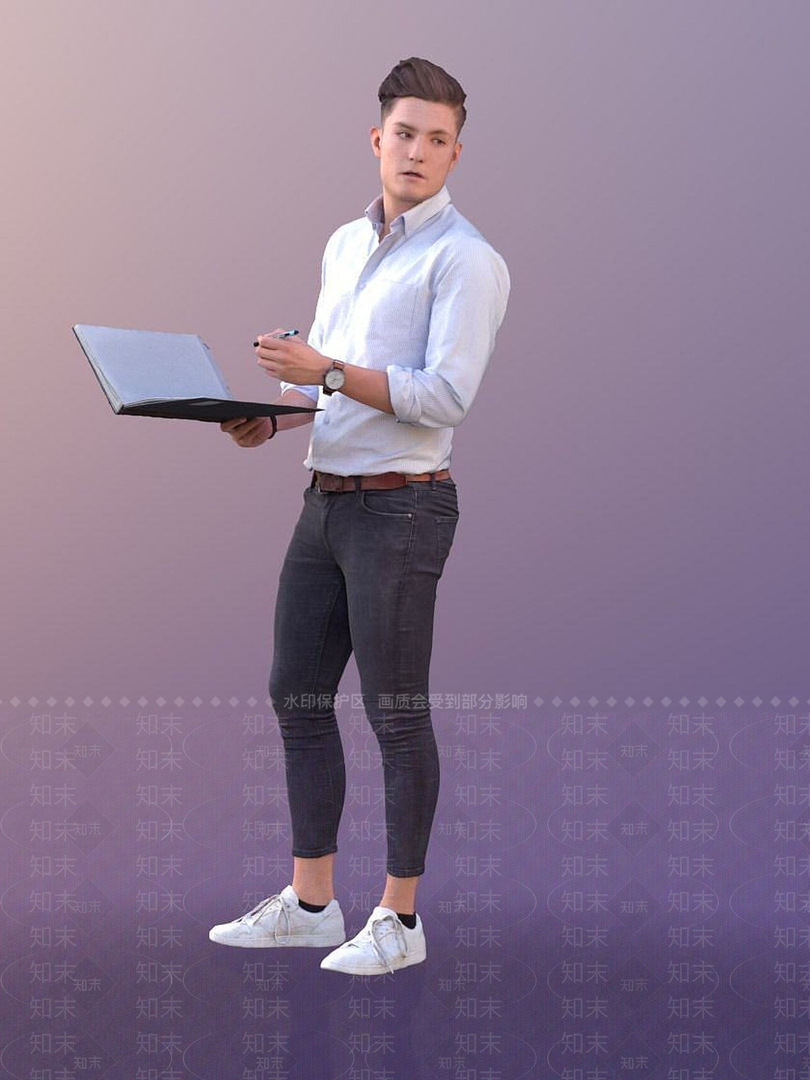 现代商务人物3D模型下载【ID:1191712374】
