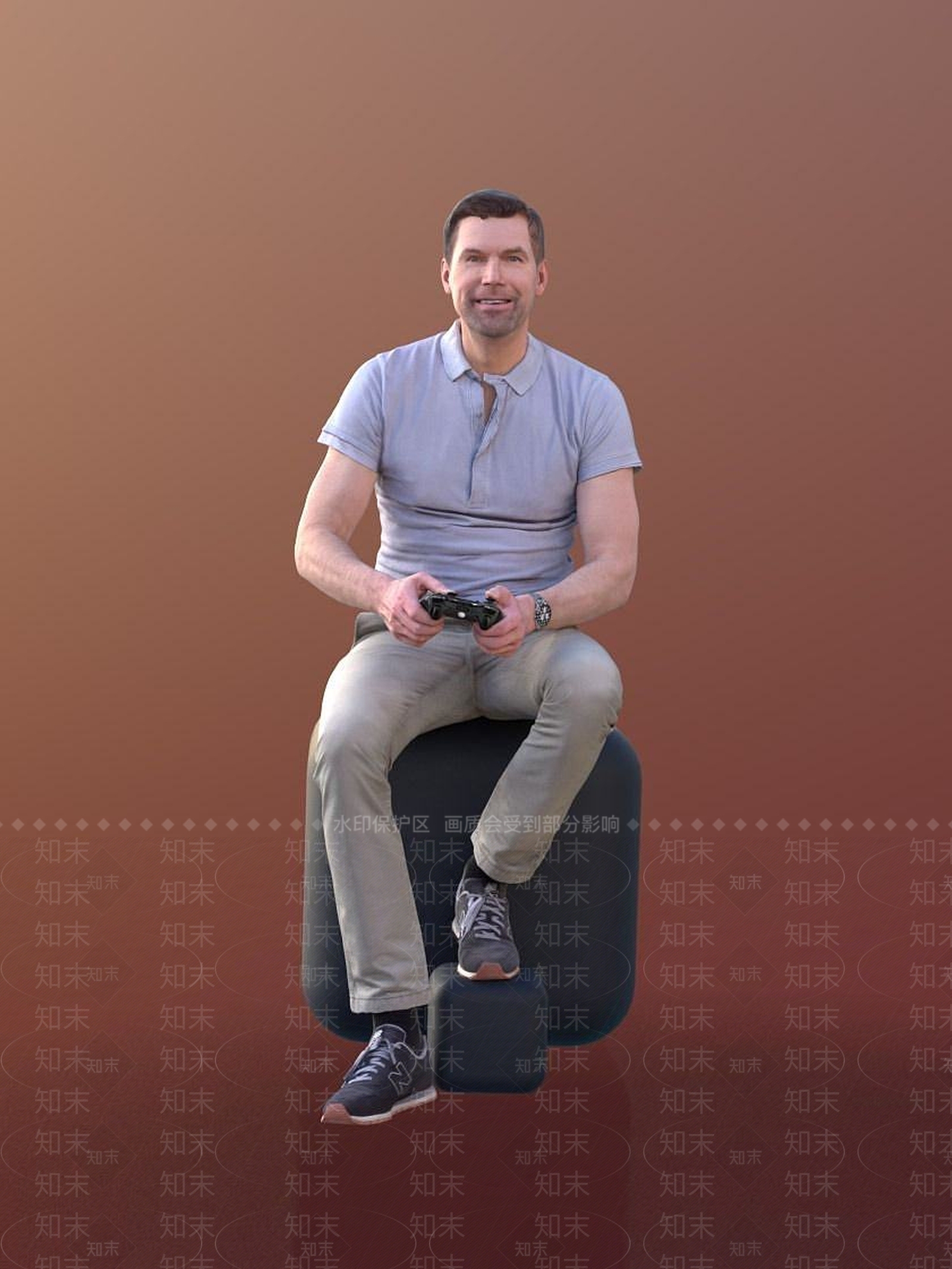 现代手机vr人物3D模型下载【ID:1191713170】