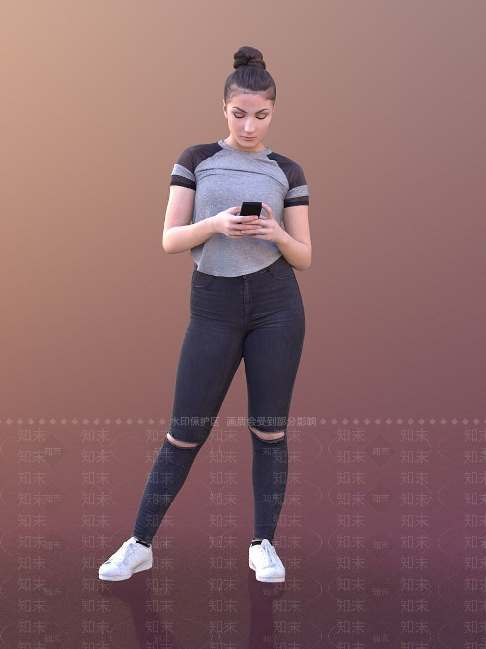 现代手机vr人物3D模型下载【ID:1191713117】