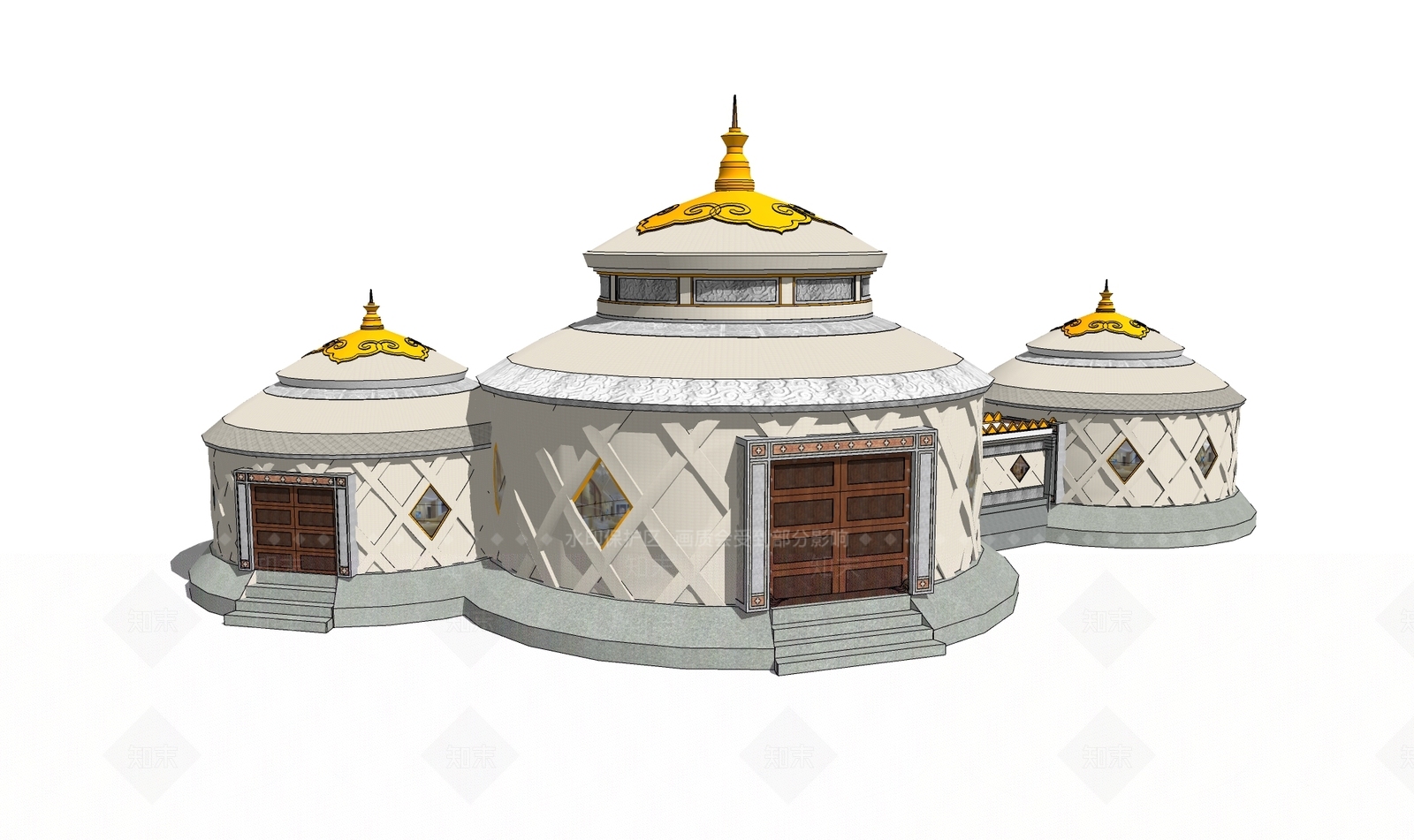 现代其他景观小建筑SU模型下载【ID:1191713644】