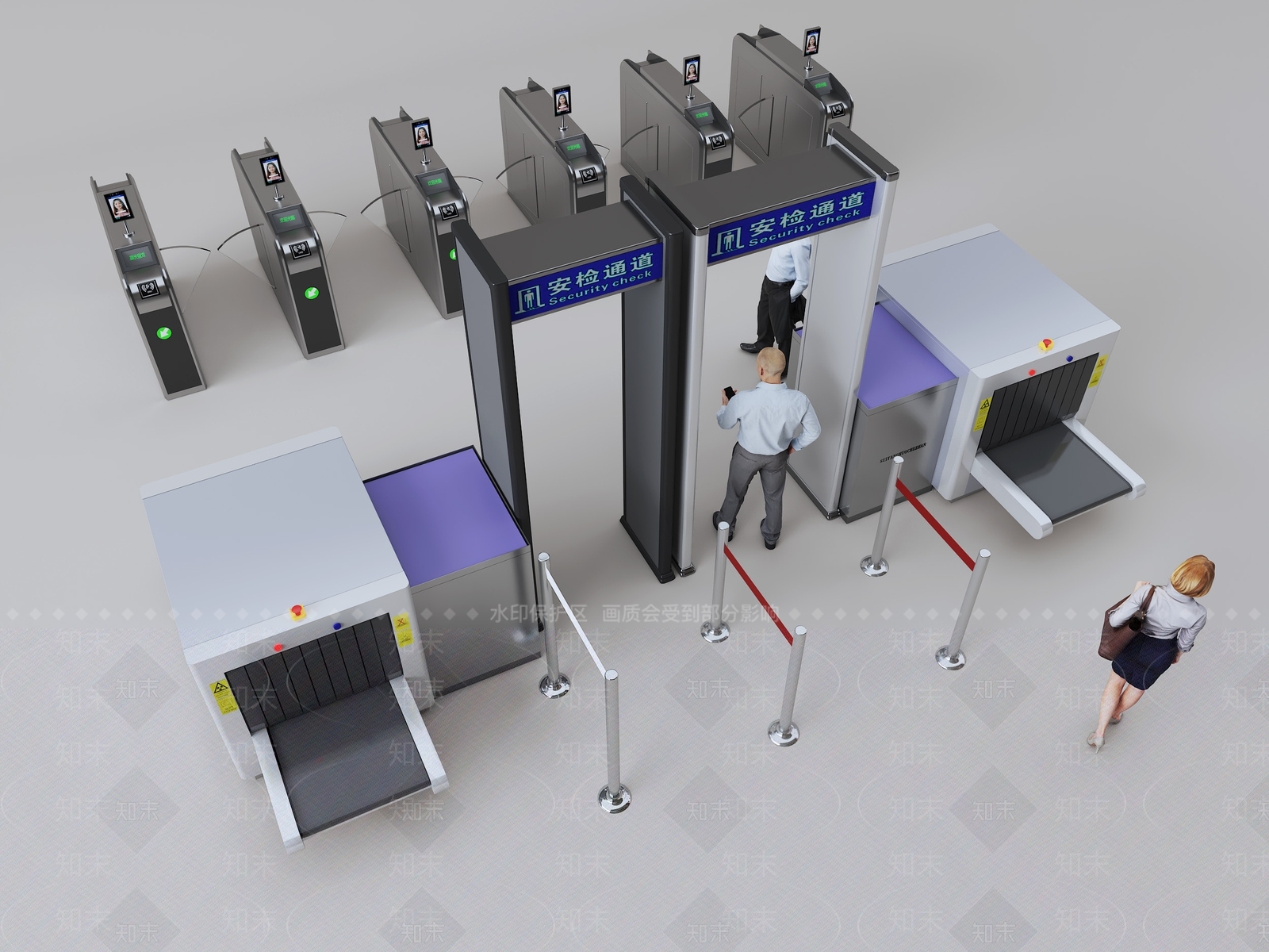 门禁SU模型下载【ID:1191714030】