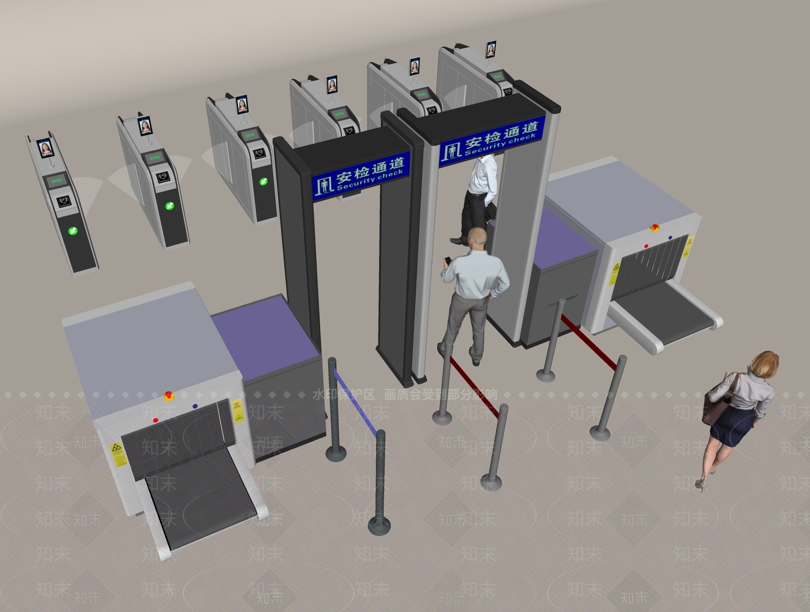 门禁SU模型下载【ID:1191714030】