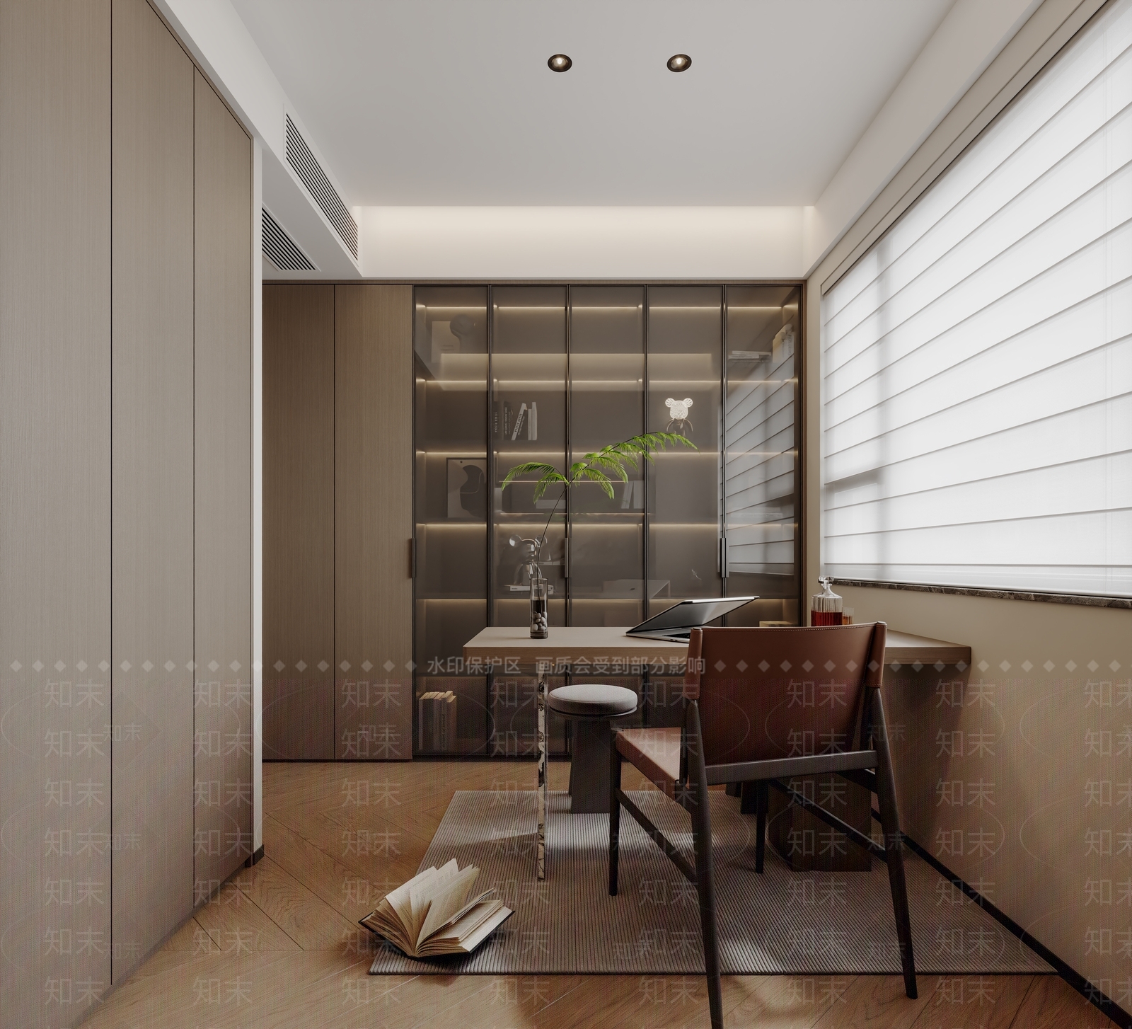 现代书房3D模型下载【ID:1191714815】