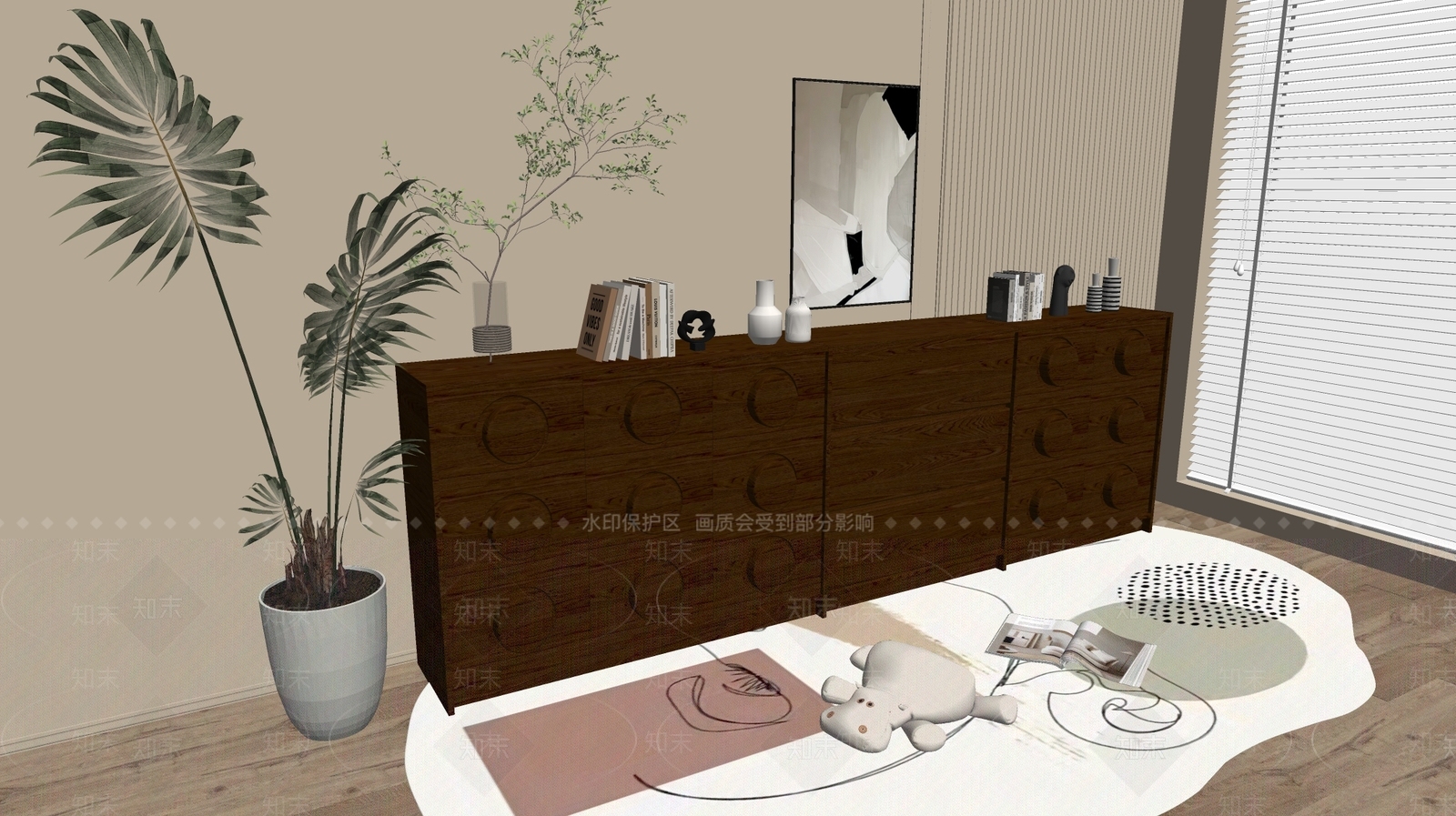 现代斗柜SU模型下载【ID:1191714969】