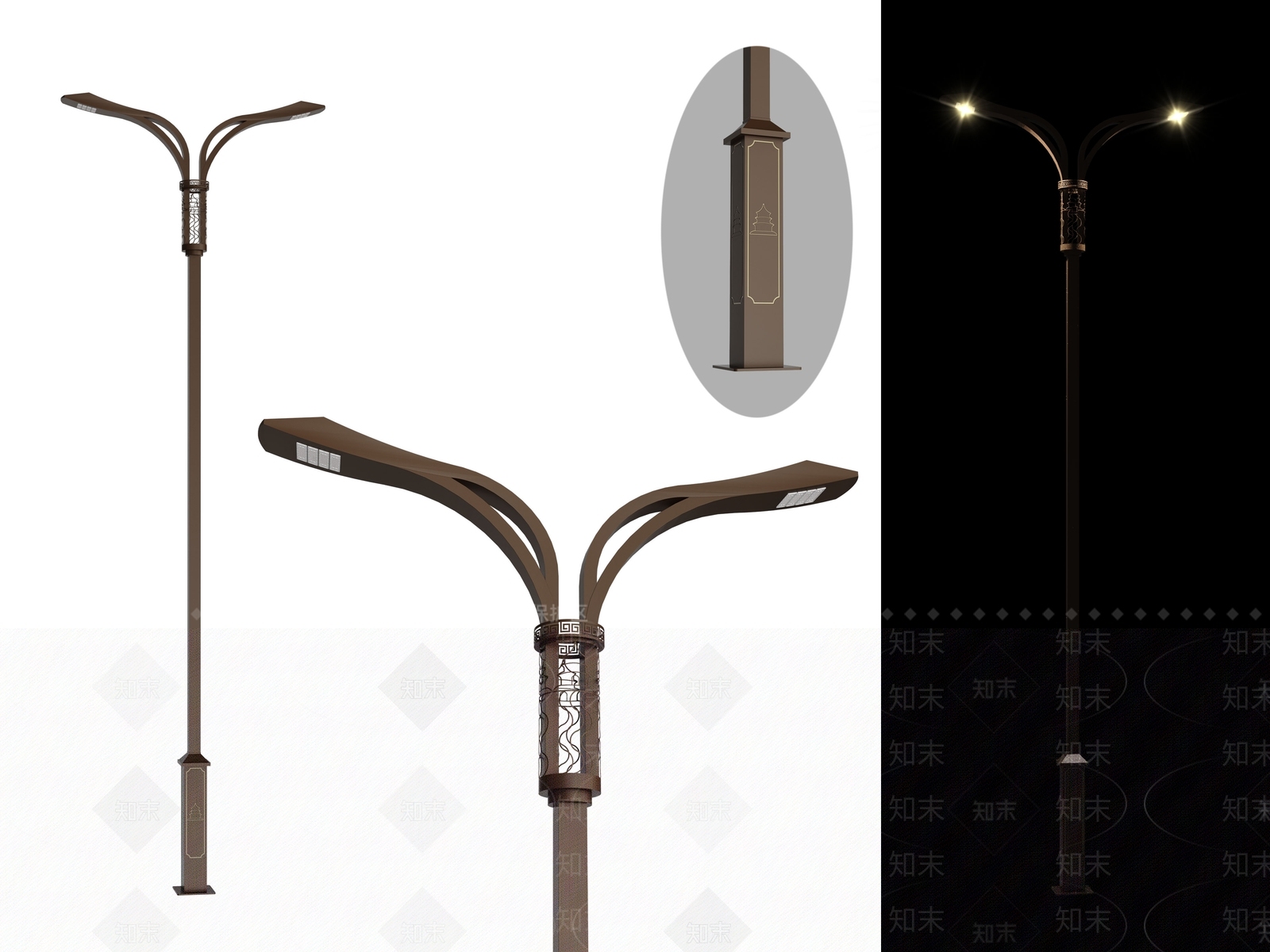 新中式中式路灯3D模型下载【ID:1191715165】