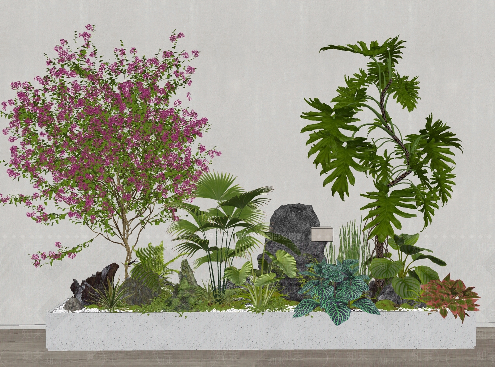 植物组合SU模型下载【ID:1191716147】