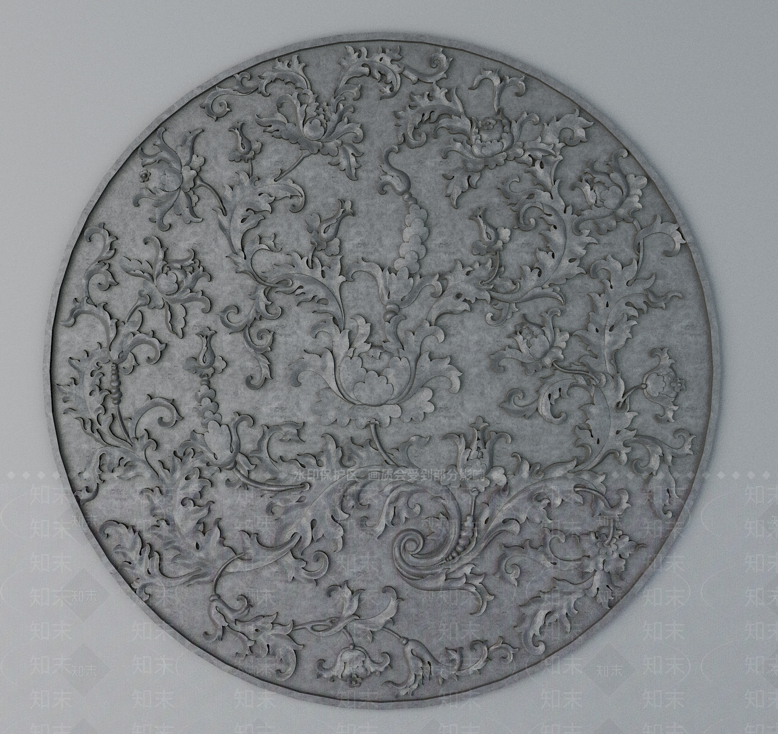 中式雕花3D模型下载【ID:1191717153】