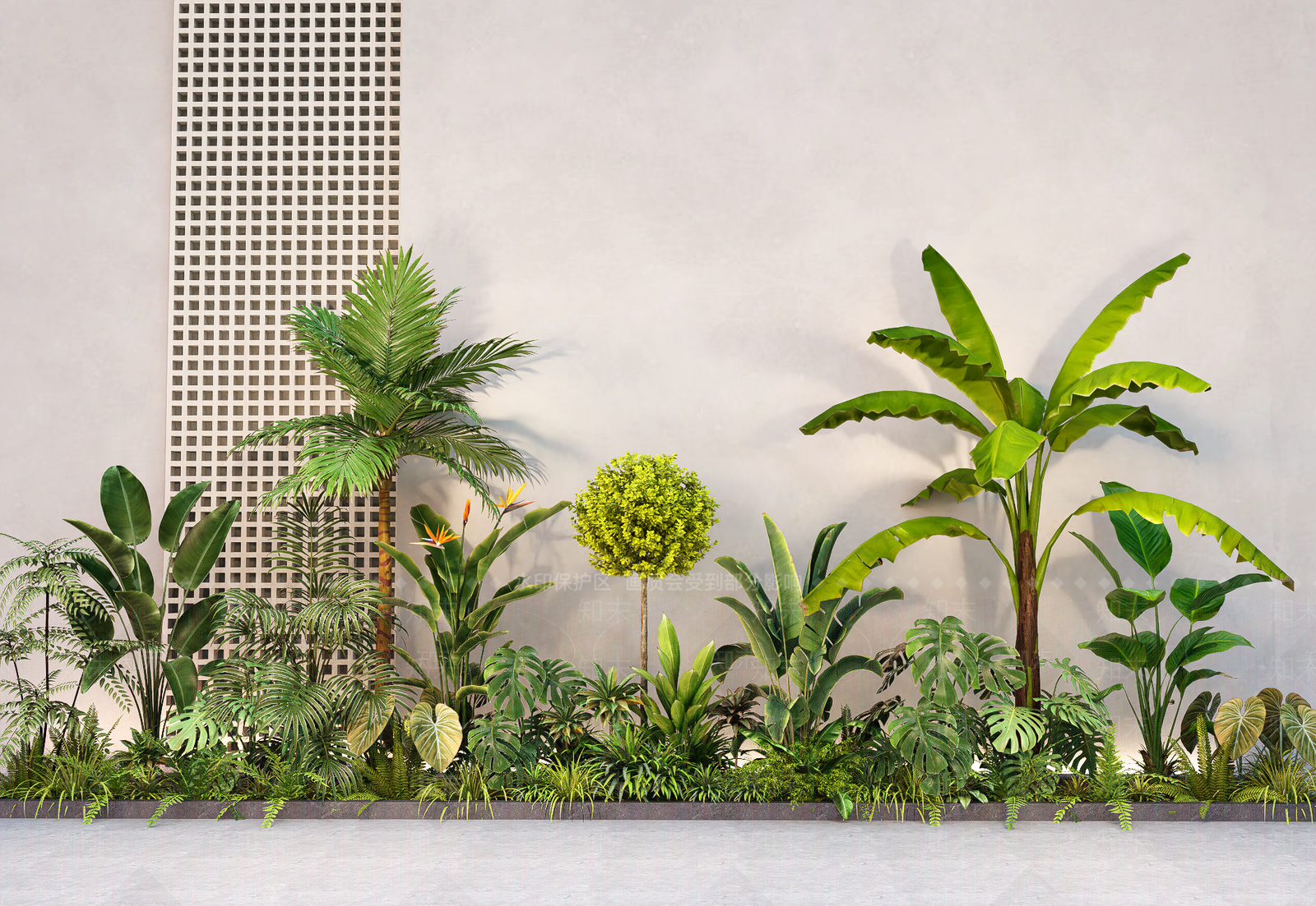 植物组合SU模型下载【ID:1191717261】