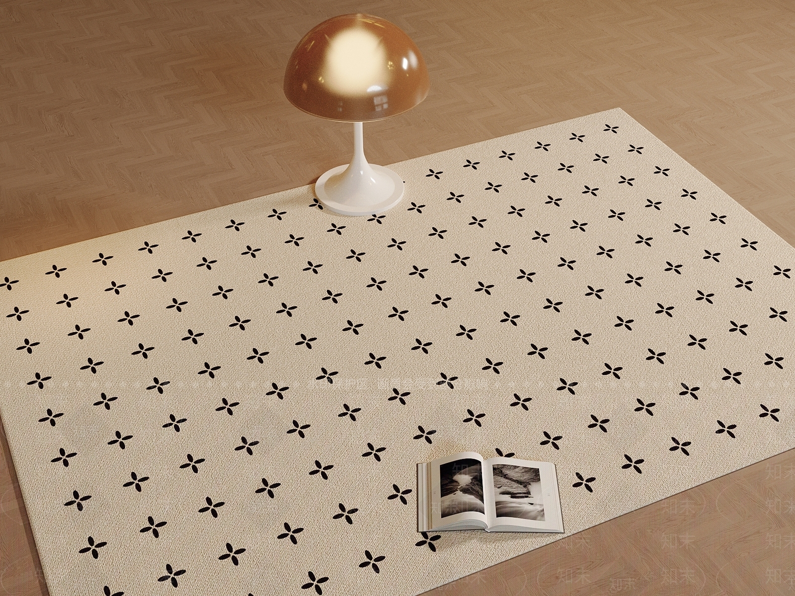 现代法式地毯3D模型下载【ID:1191721719】