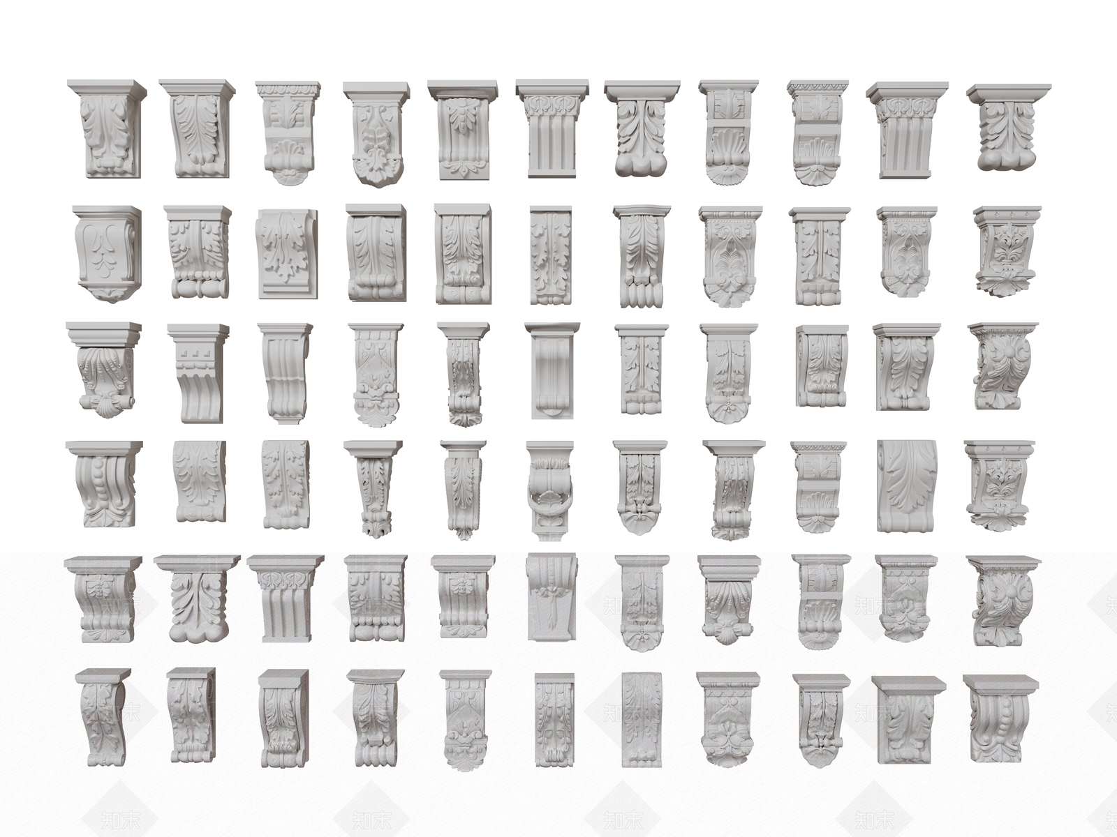 法式欧式柱子SU模型下载【ID:1191725016】