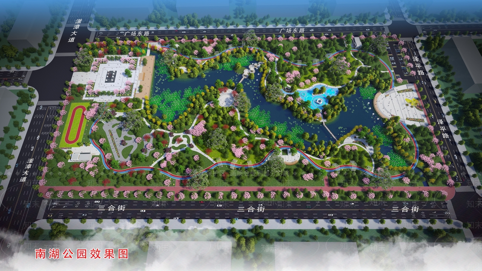 现代景观公园SU模型下载【ID:1191724699】