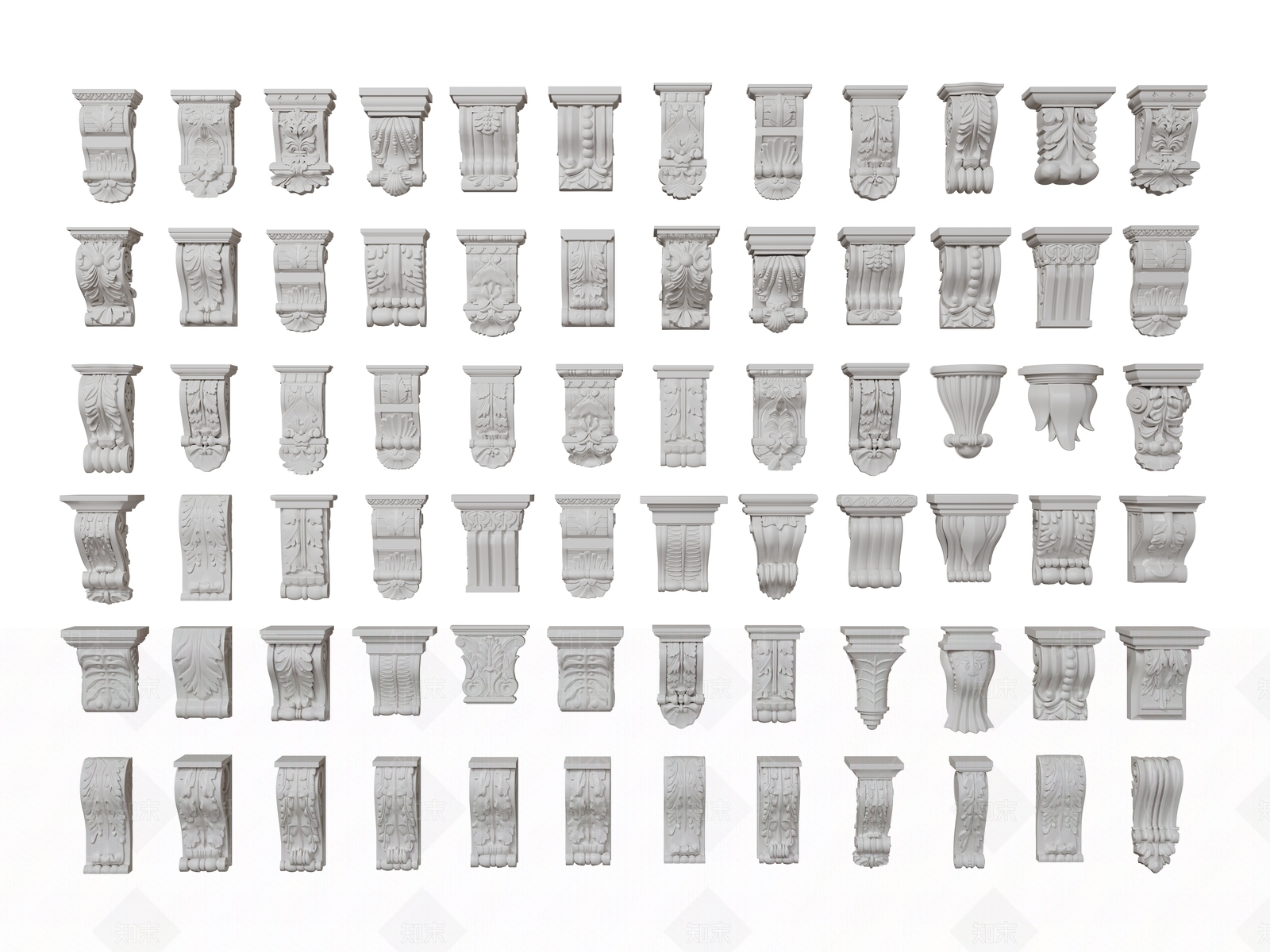 法式欧式柱子SU模型下载【ID:1191725079】