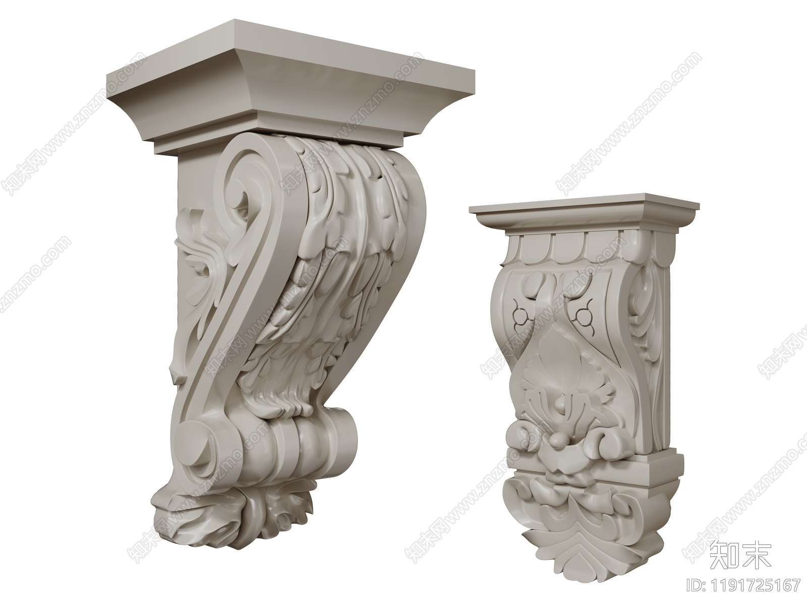 法式欧式柱子SU模型下载【ID:1191725167】