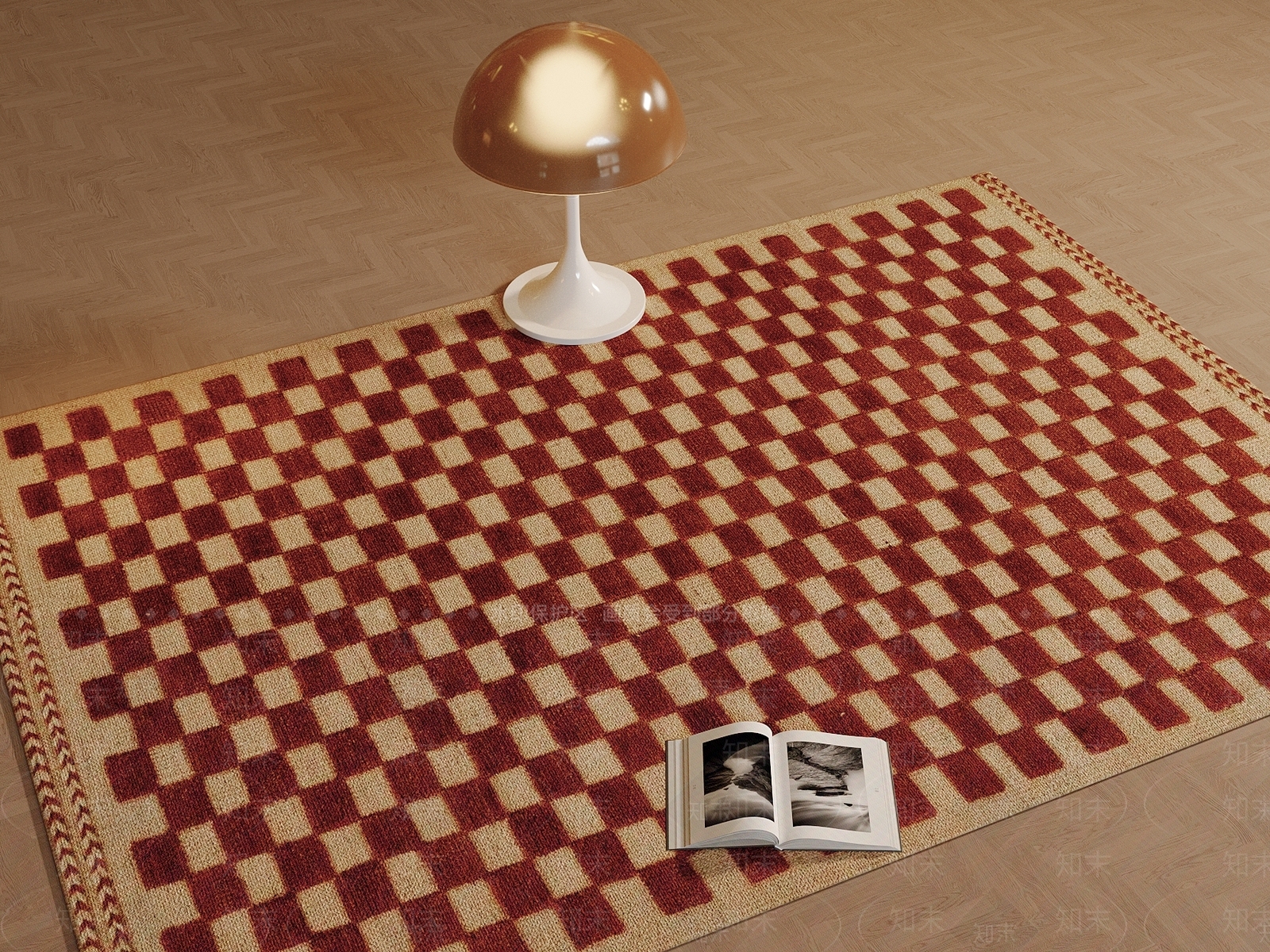 现代轻奢地毯3D模型下载【ID:1191724867】