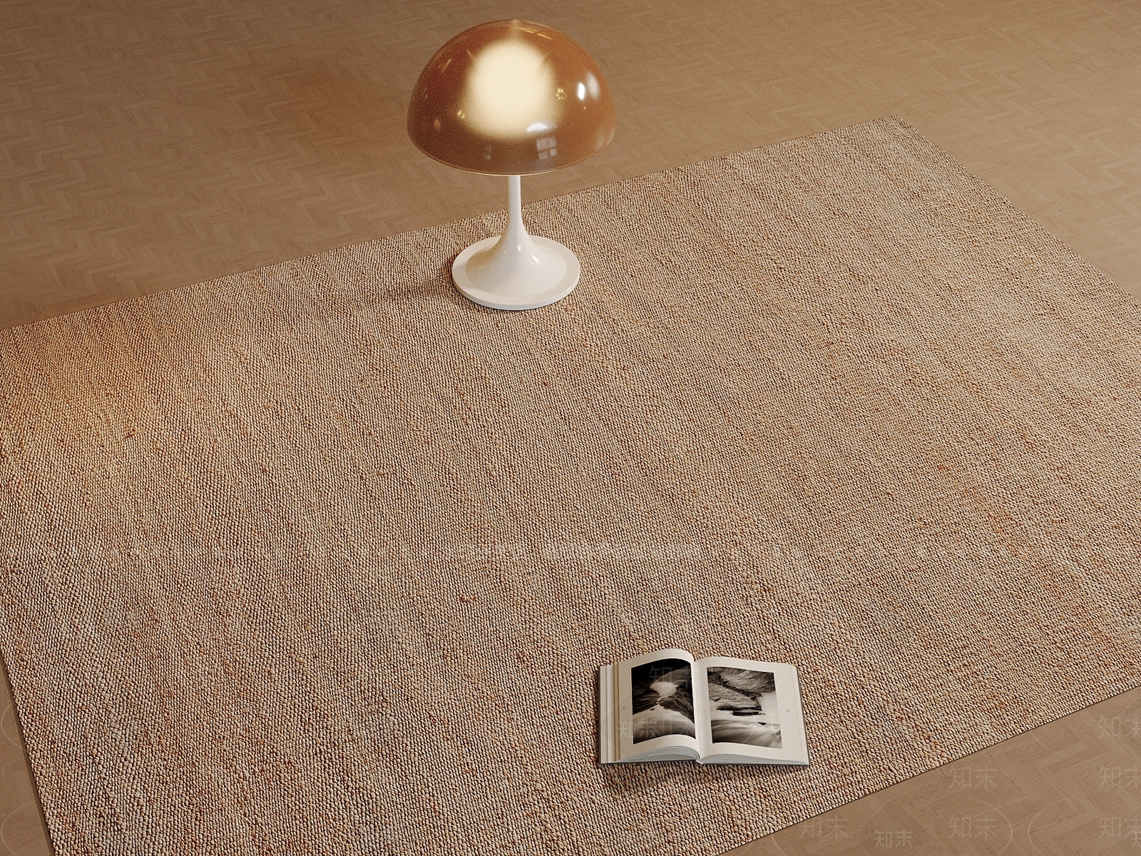 现代简约地毯3D模型下载【ID:1191725265】