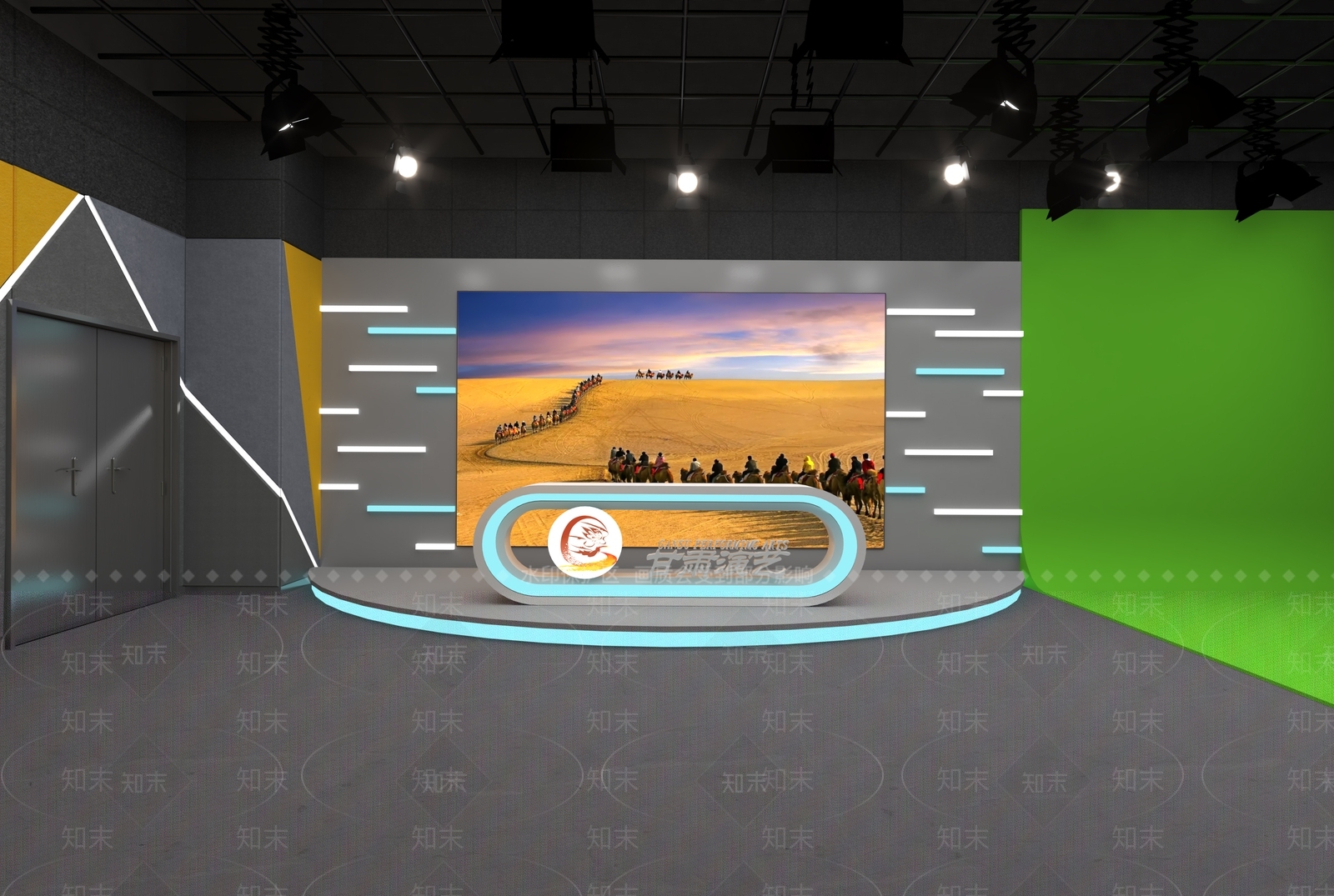 现代舞台3D模型下载【ID:1191728331】
