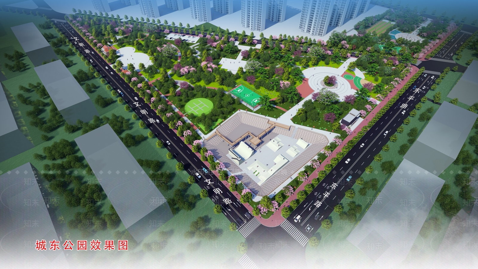 现代景观公园SU模型下载【ID:1191728274】