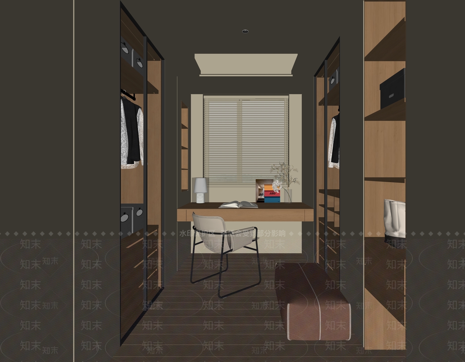 现代衣帽间SU模型下载【ID:1191729758】