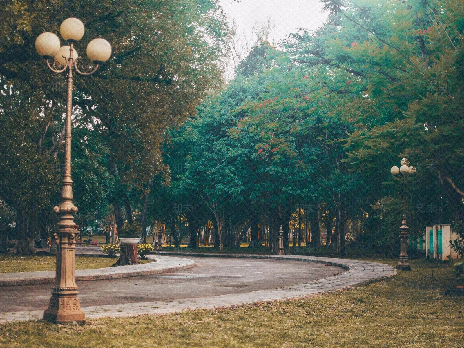 现代复古街道外景贴图下载【ID:1191740021】