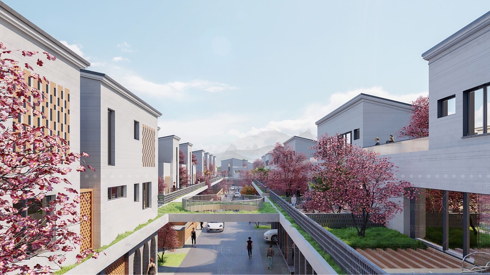 现代多层住宅SU模型下载【ID:1191742124】