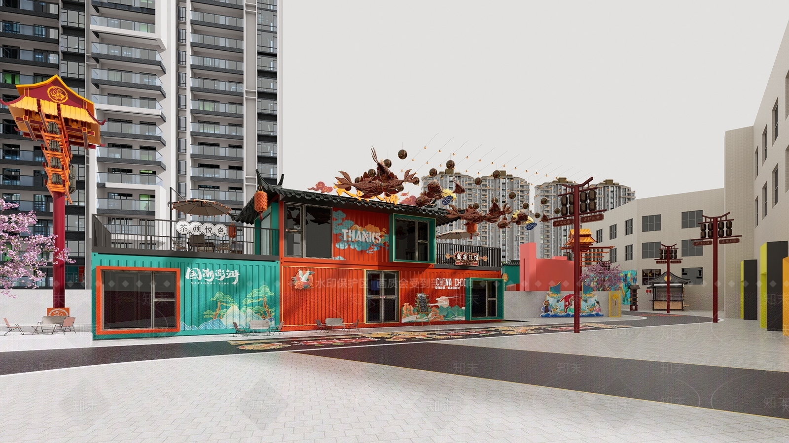 复古简约风格建筑SU模型下载【ID:1191743754】