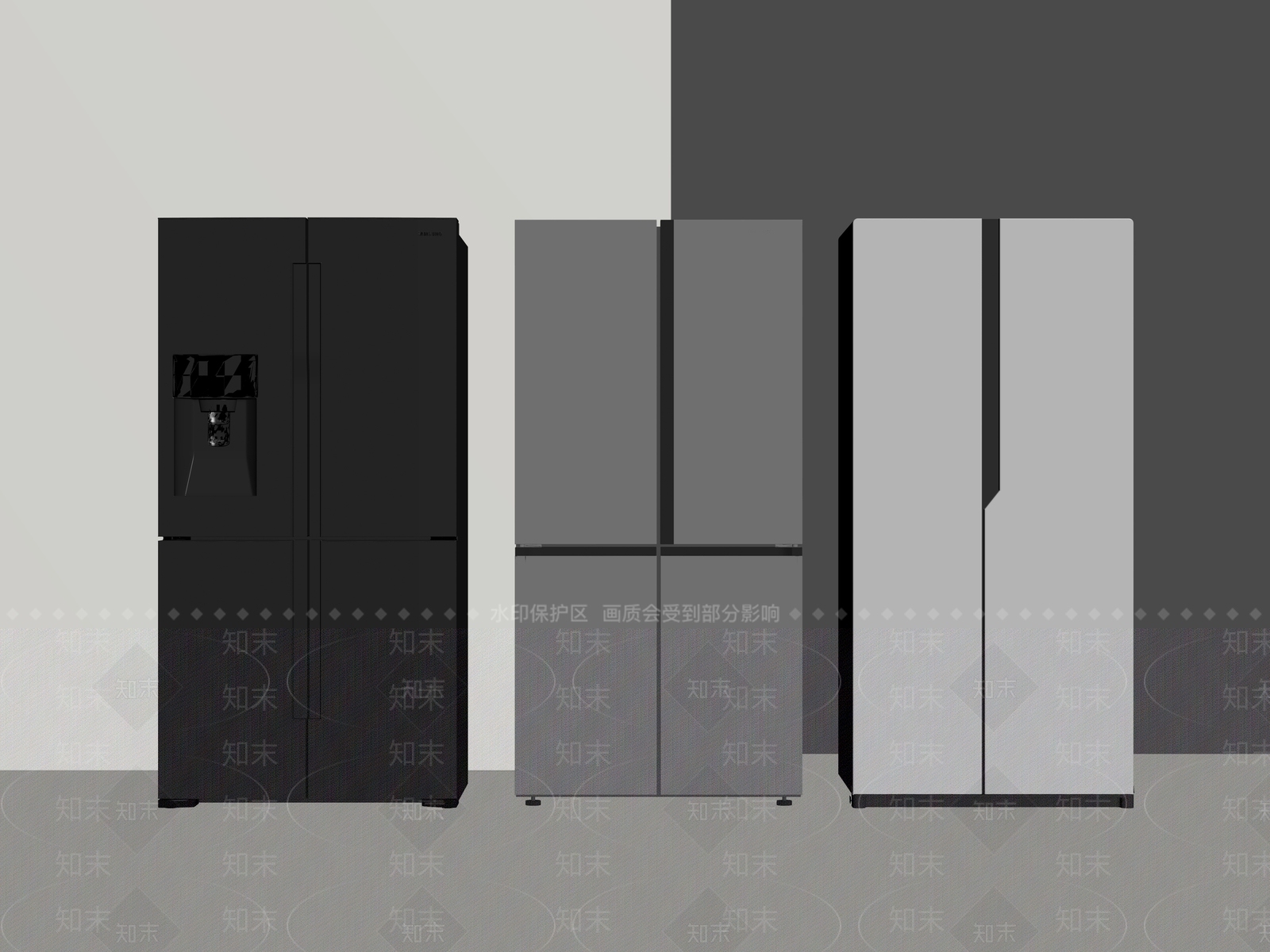 冰箱SU模型下载【ID:1191744453】
