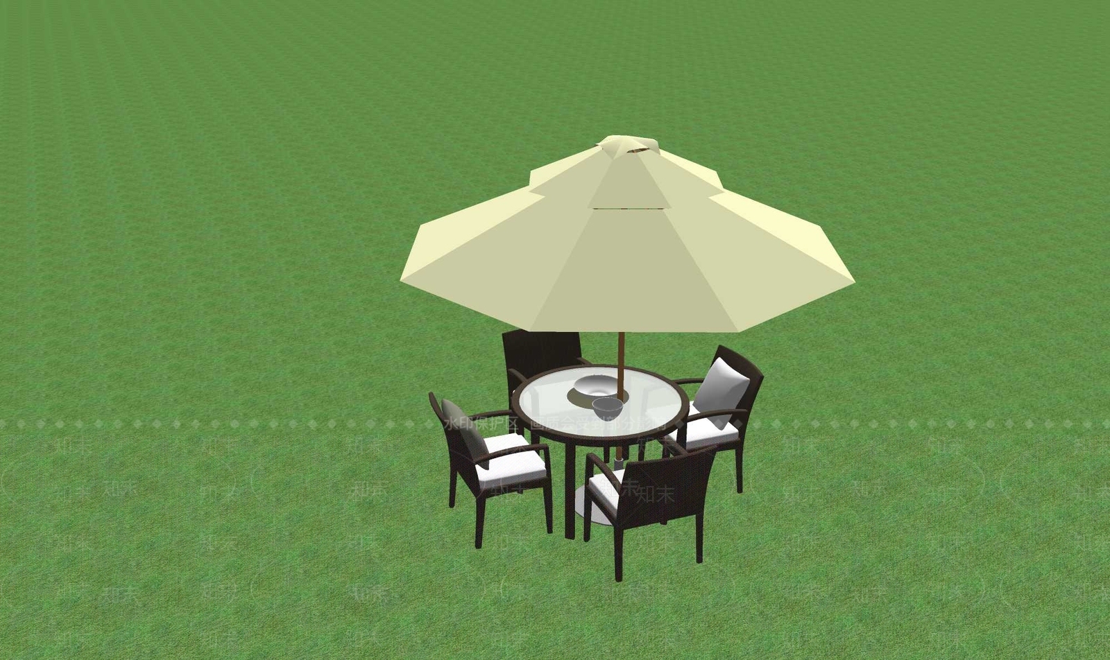 现代休闲桌椅SU模型下载【ID:1191745593】