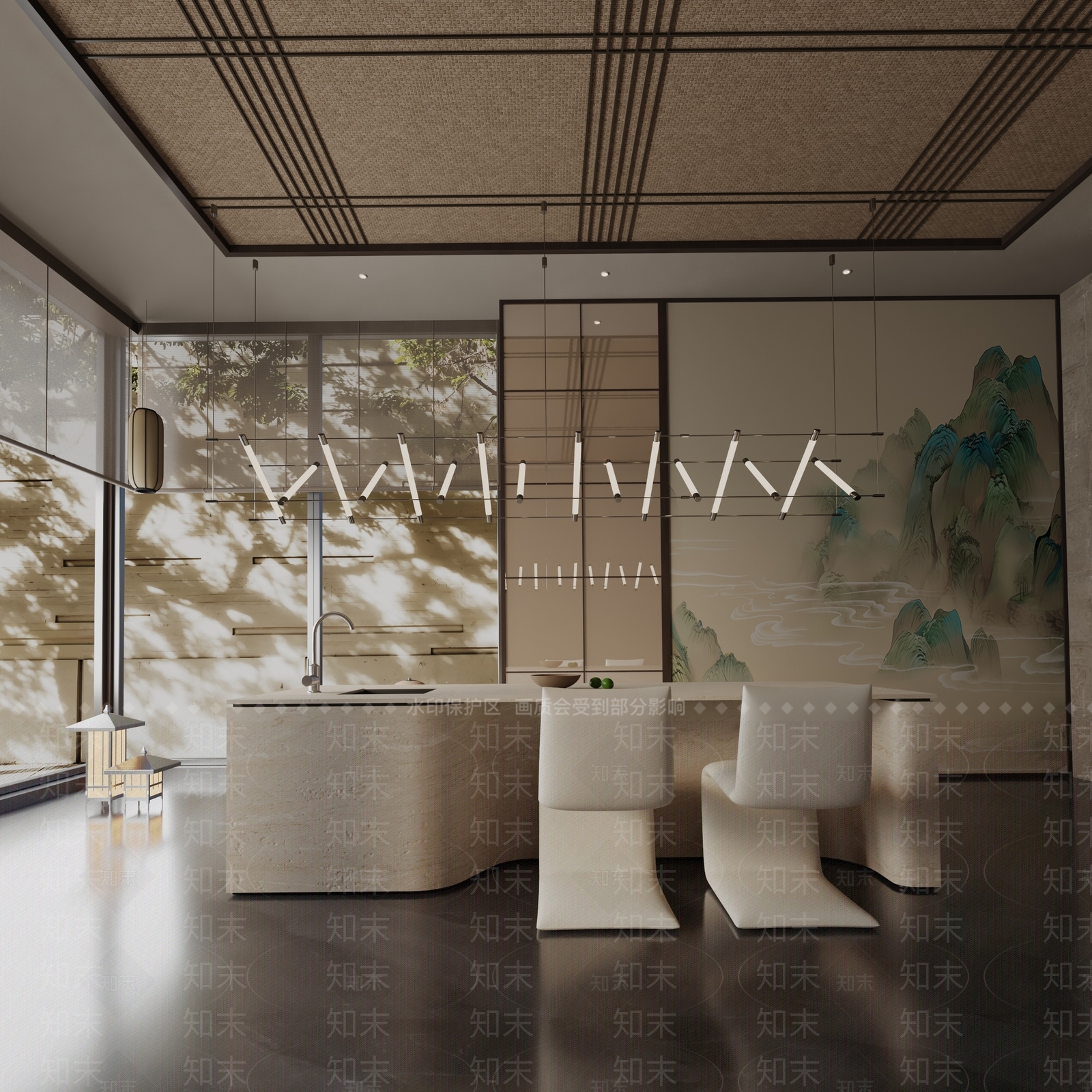 现代餐桌3D模型下载【ID:1191746072】