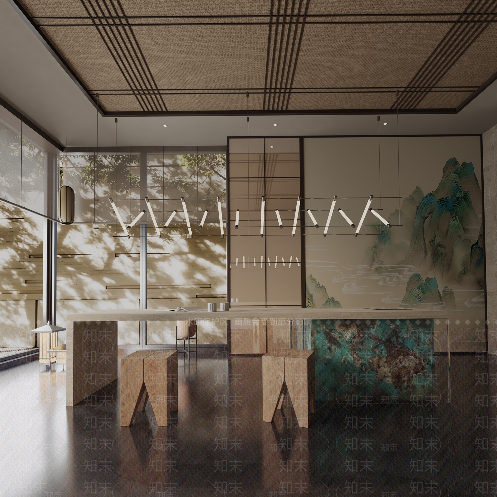 现代餐桌3D模型下载【ID:1191746910】