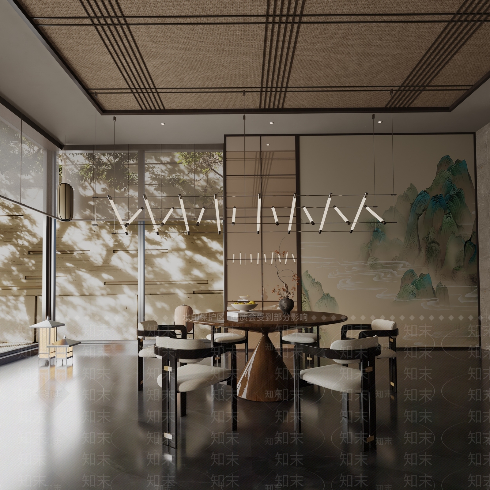 现代餐桌3D模型下载【ID:1191747393】