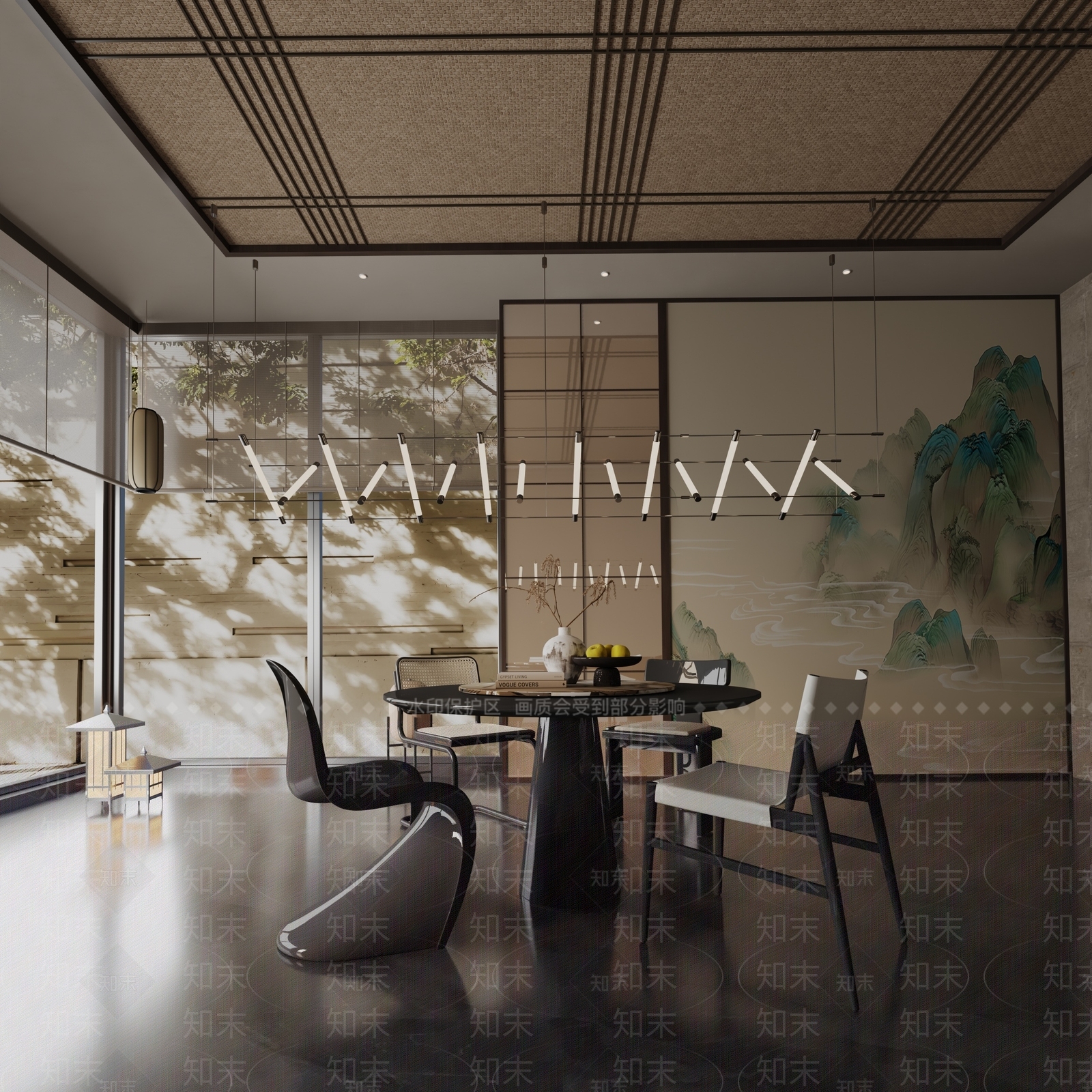 现代餐桌3D模型下载【ID:1191749731】