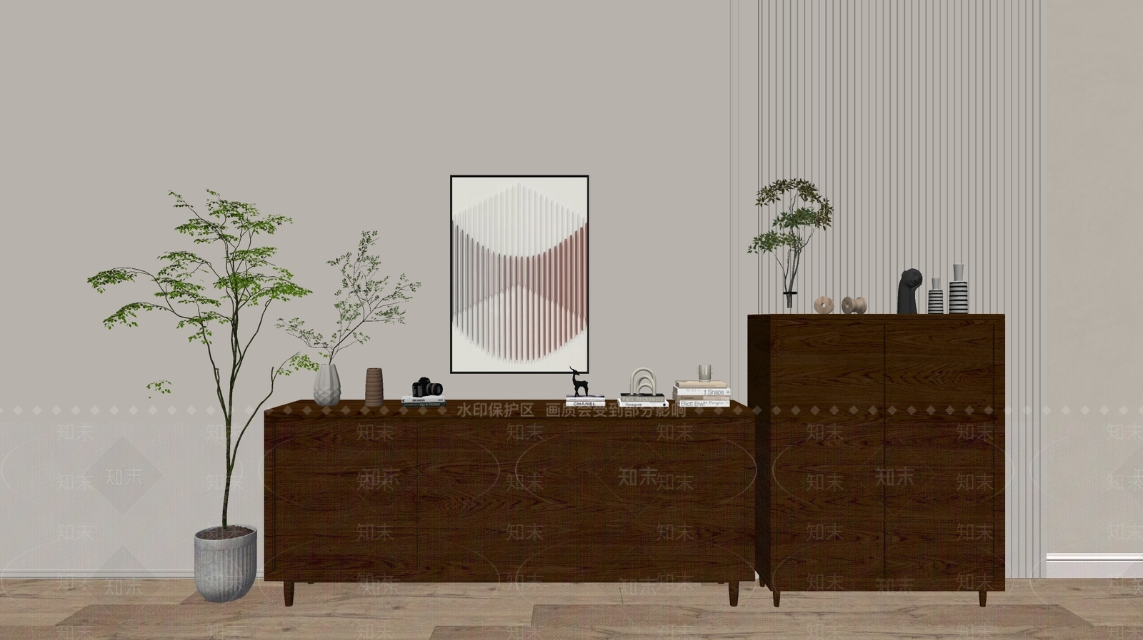 现代斗柜SU模型下载【ID:1191755180】
