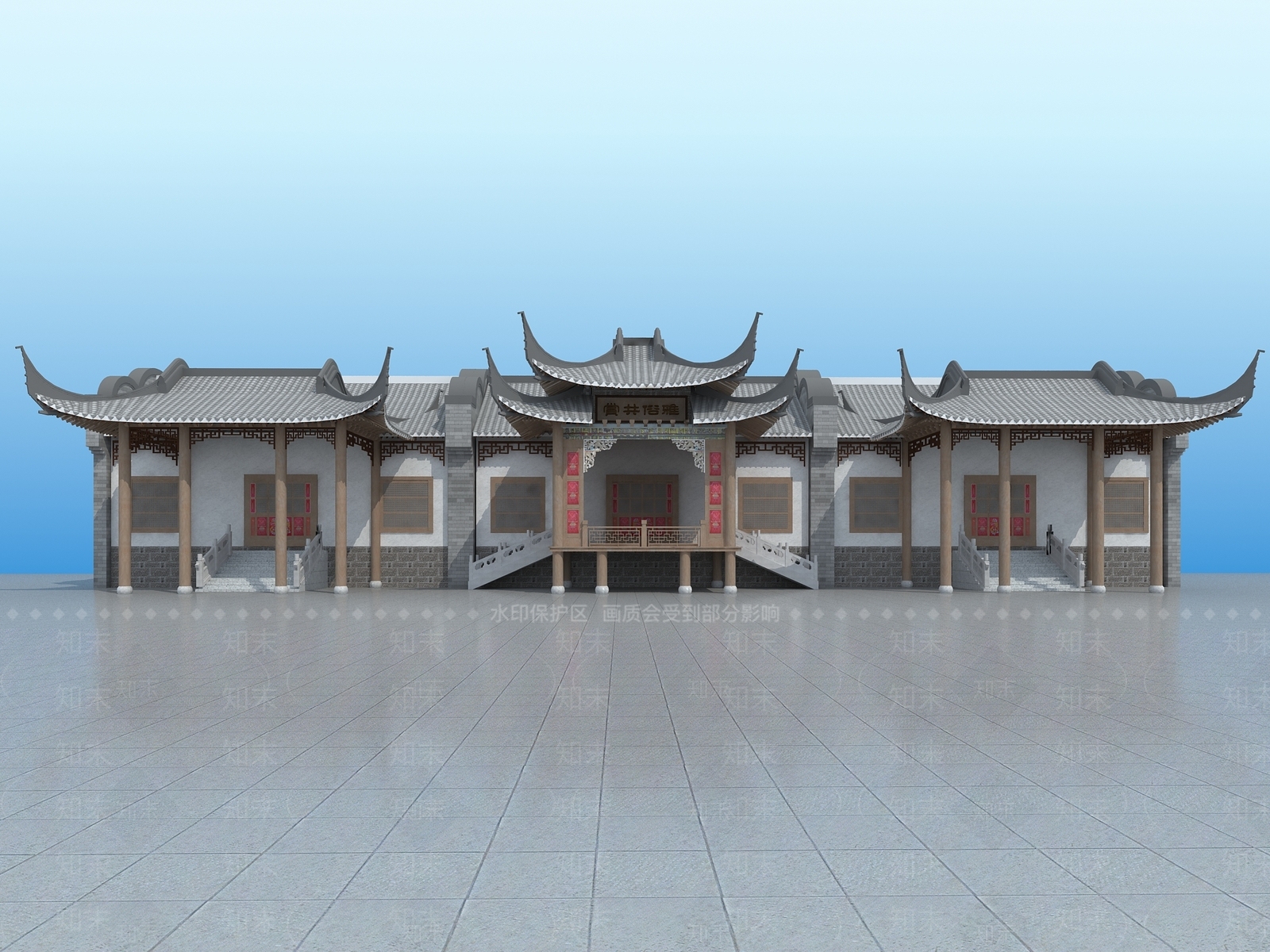 中式其他文体建筑3D模型下载【ID:1191755339】