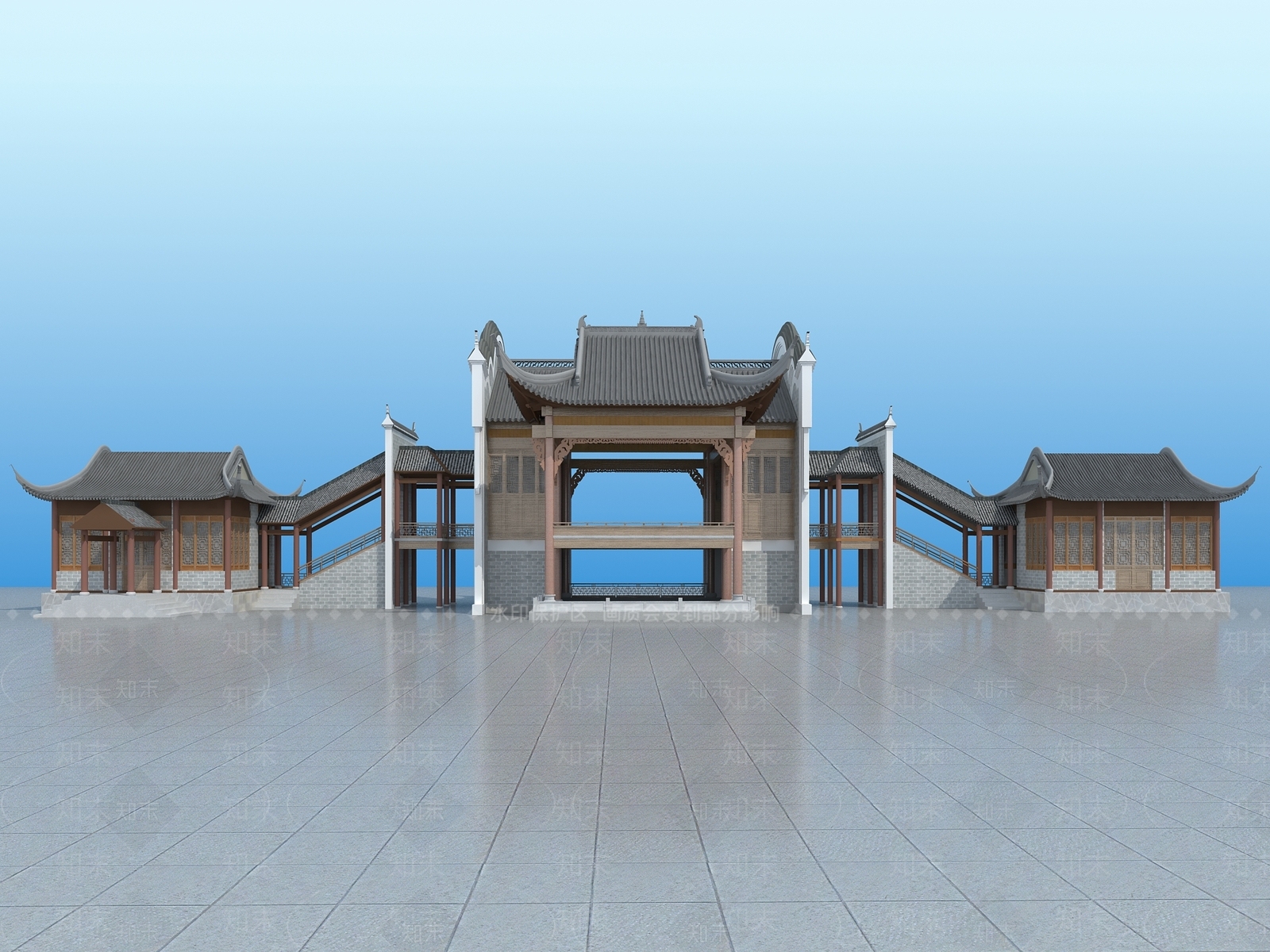 中式其他文体建筑3D模型下载【ID:1191755521】
