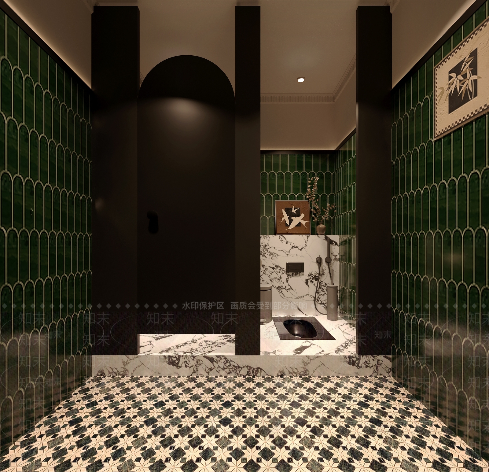 法式现代更衣室3D模型下载【ID:1191756056】