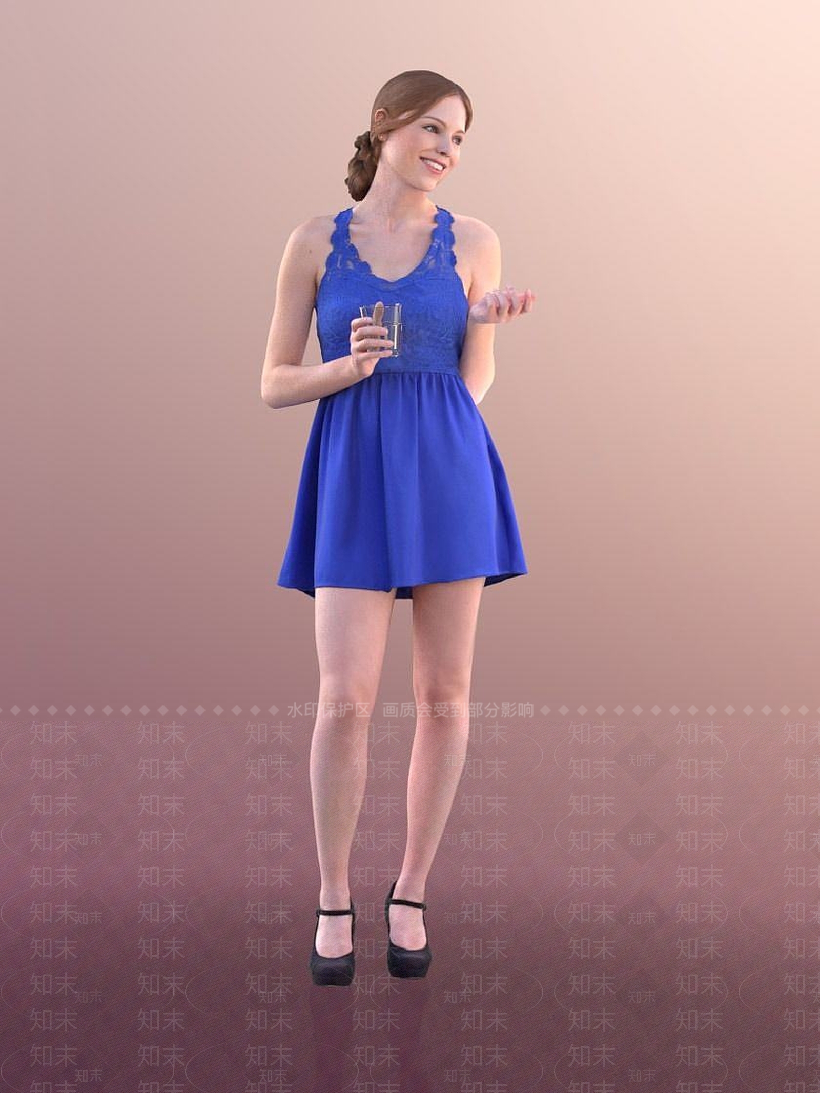 现代休闲人物3D模型下载【ID:1191758053】