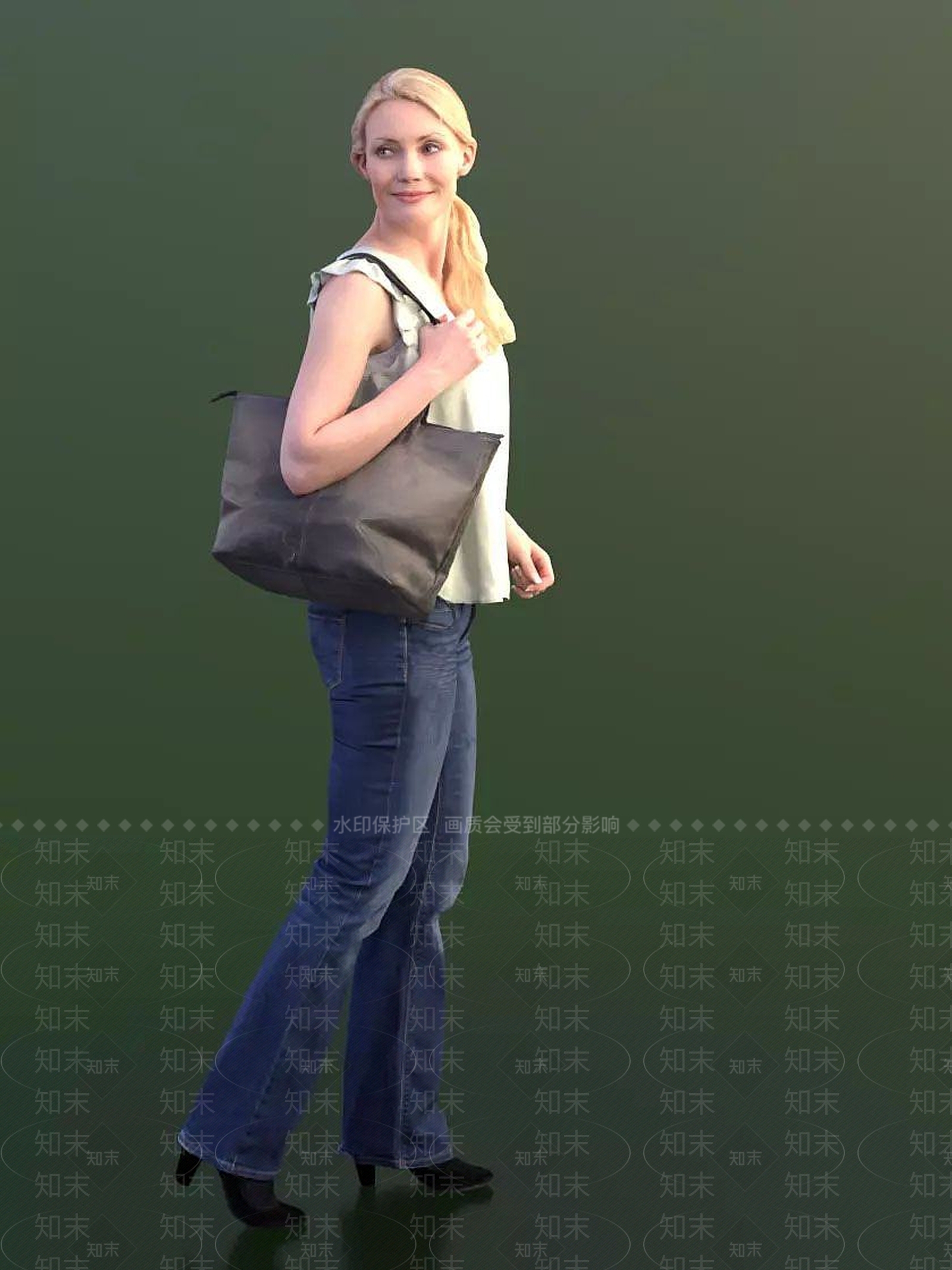现代休闲人物3D模型下载【ID:1191758077】