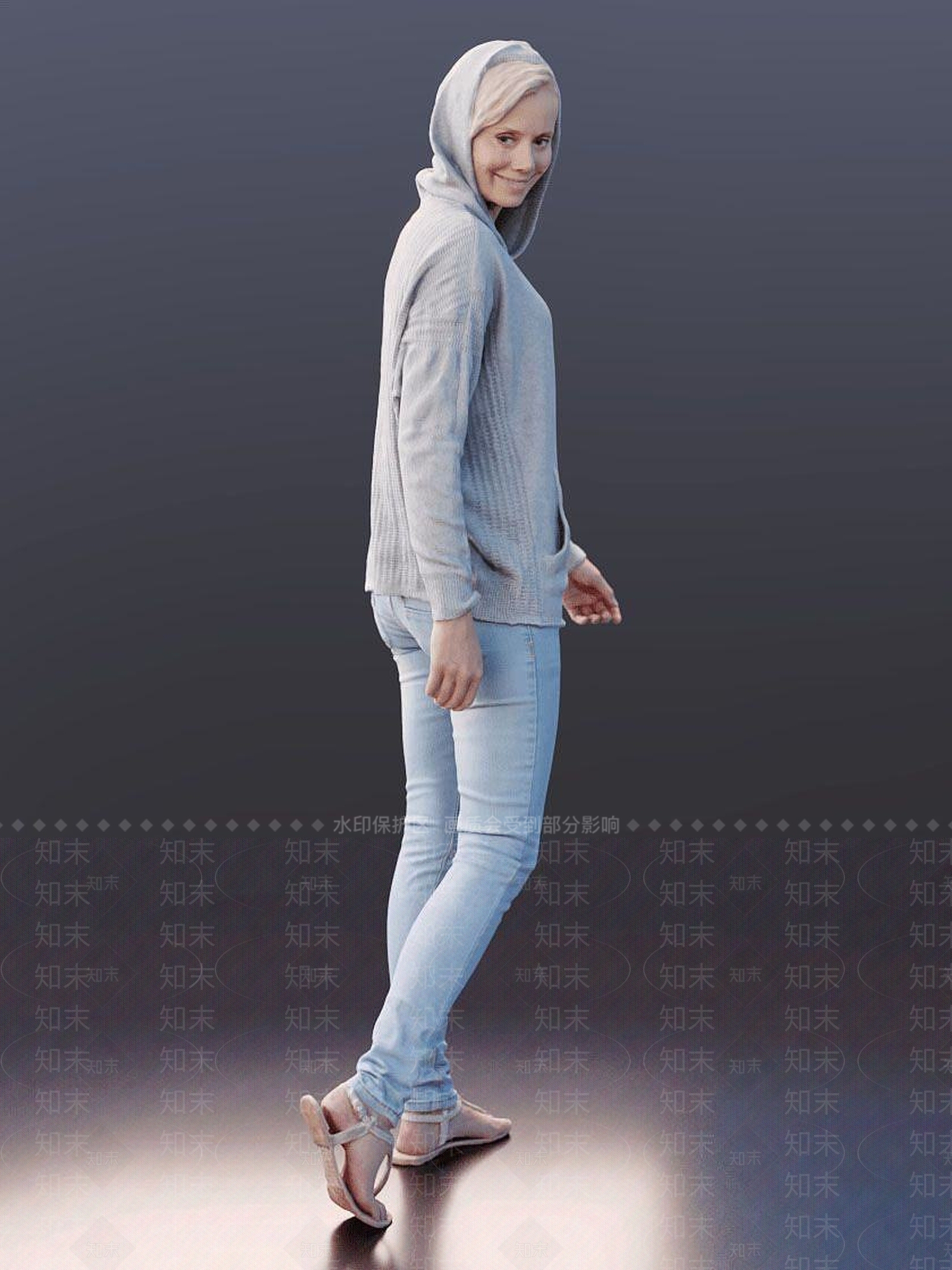 现代休闲人物3D模型下载【ID:1191758215】