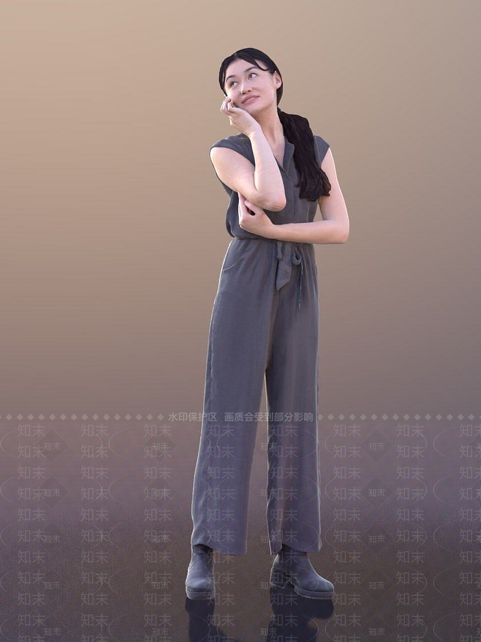 现代休闲人物3D模型下载【ID:1191758414】
