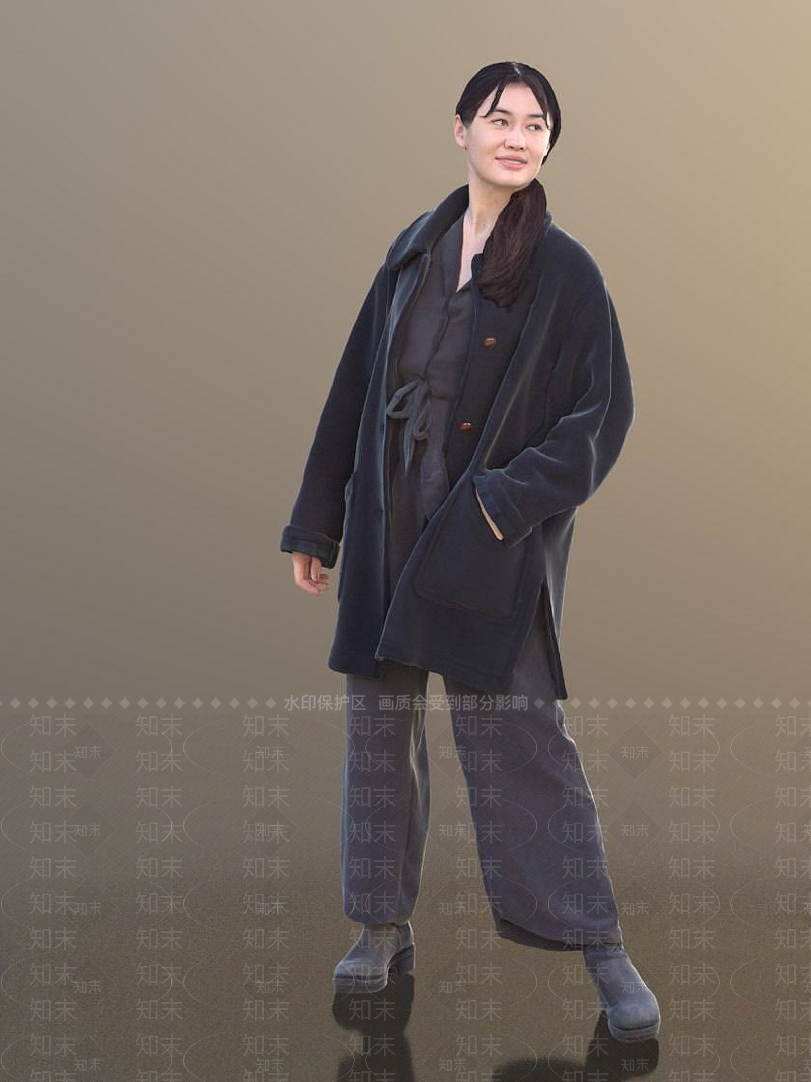 现代休闲人物3D模型下载【ID:1191758682】