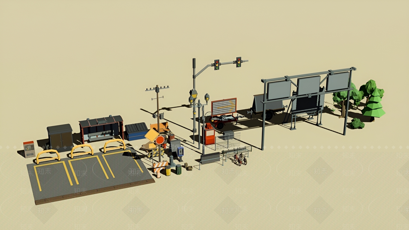 公用器材3D模型下载【ID:1191758768】