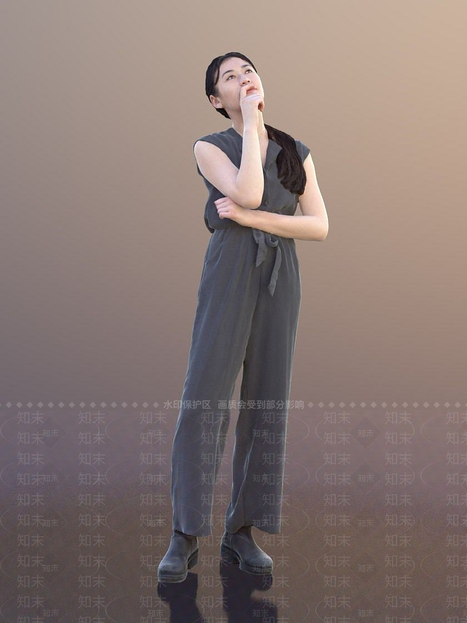现代休闲人物3D模型下载【ID:1191758604】