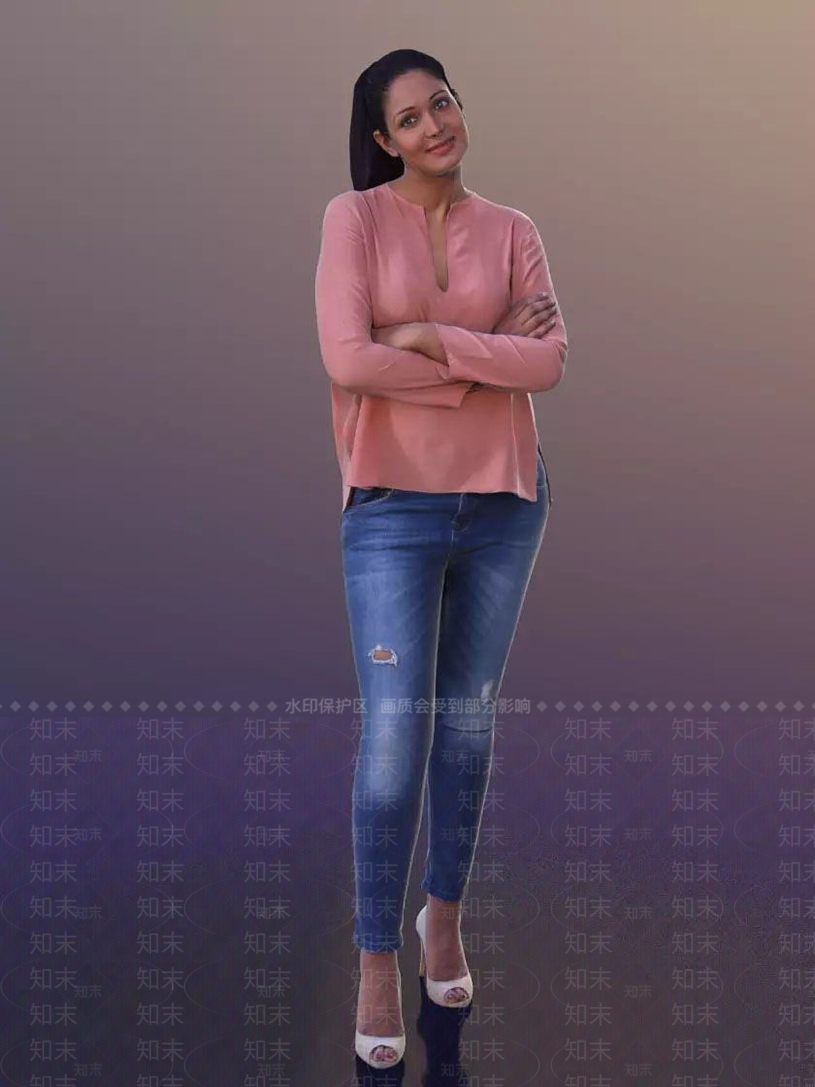 现代休闲人物3D模型下载【ID:1191758756】