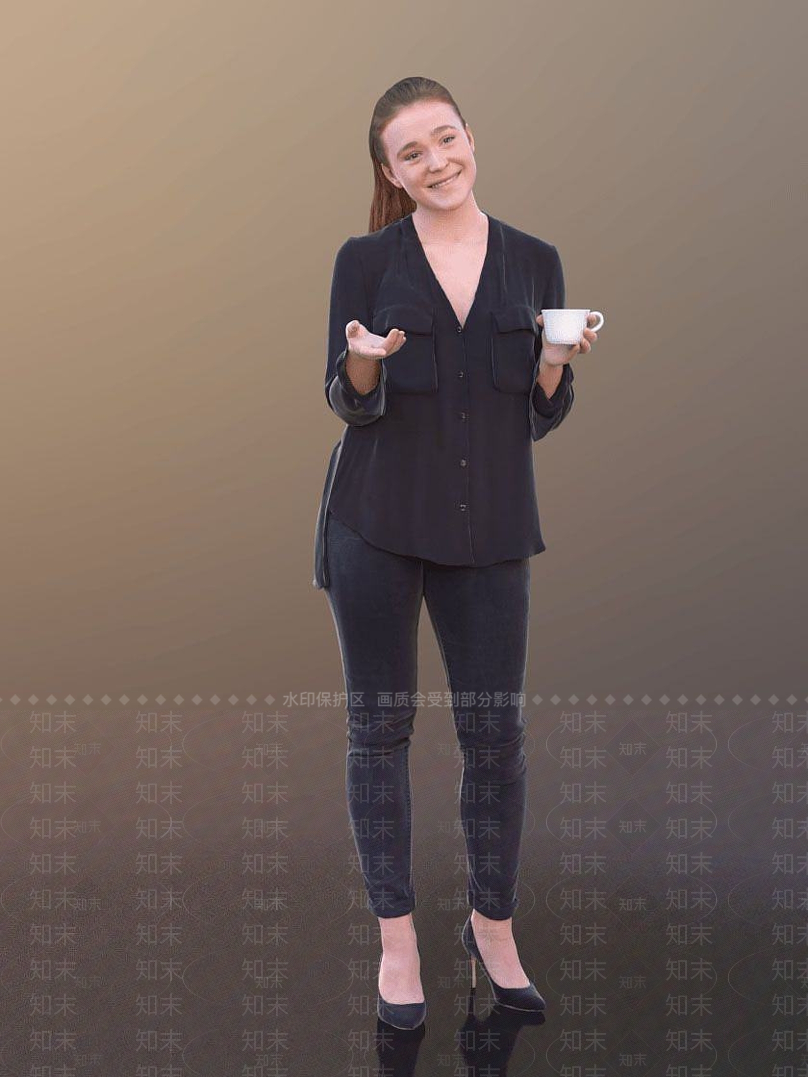 现代休闲人物3D模型下载【ID:1191758841】