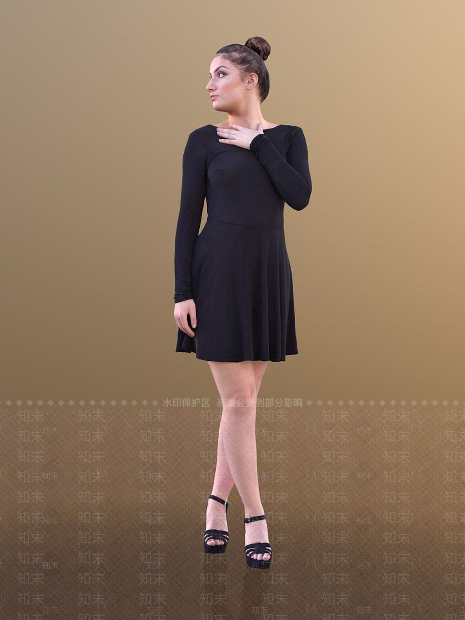 现代休闲人物3D模型下载【ID:1191759003】